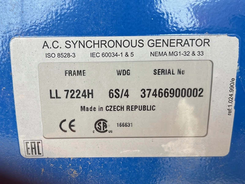 Used FG Wilson Perkins Diesel Generator 715kVA