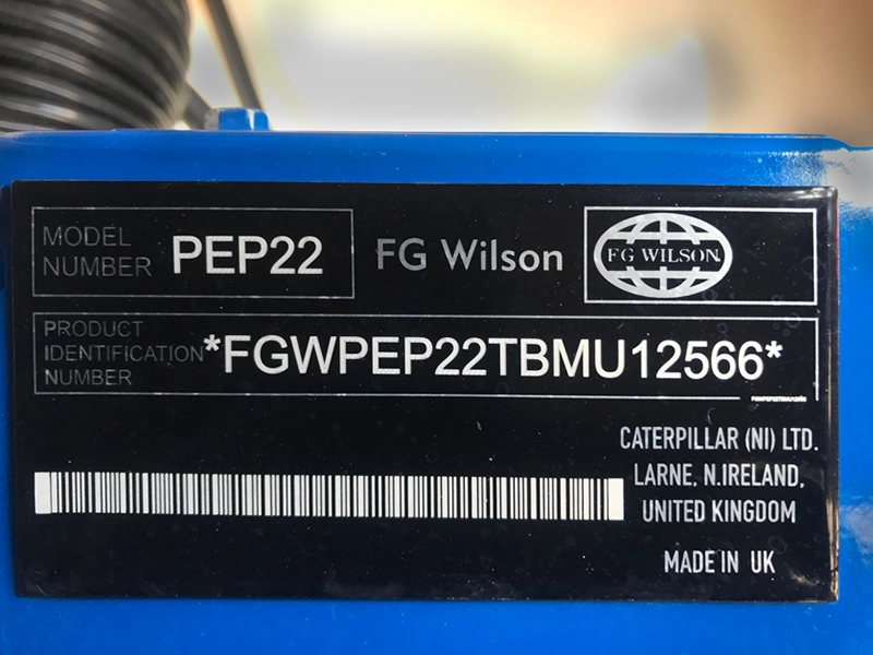 Used FG Wilson Perkins 40kVA 36kW Diesel Generator XP4446
