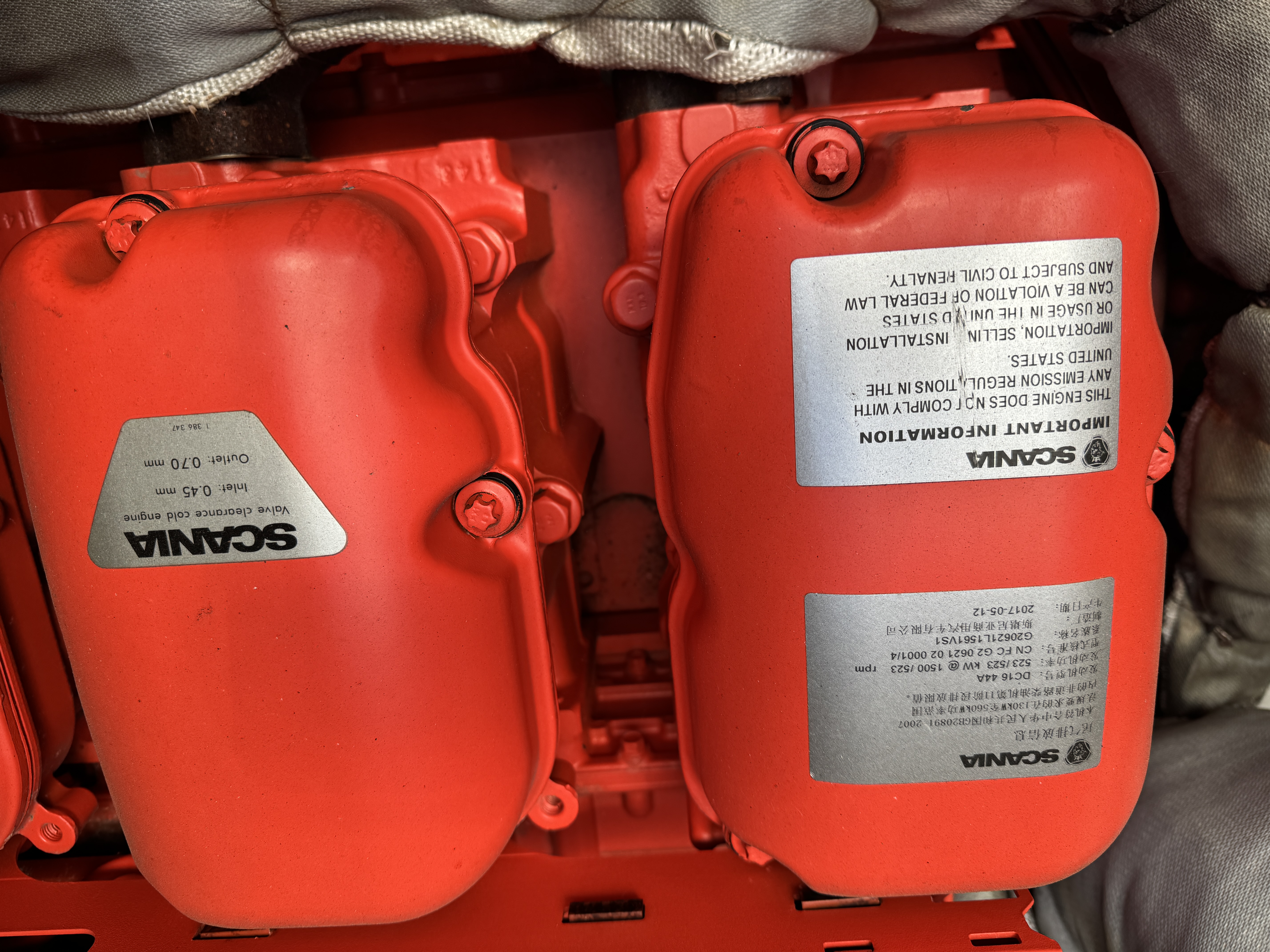 Used Scania 605kVA 484kW Diesel Generator XP550116