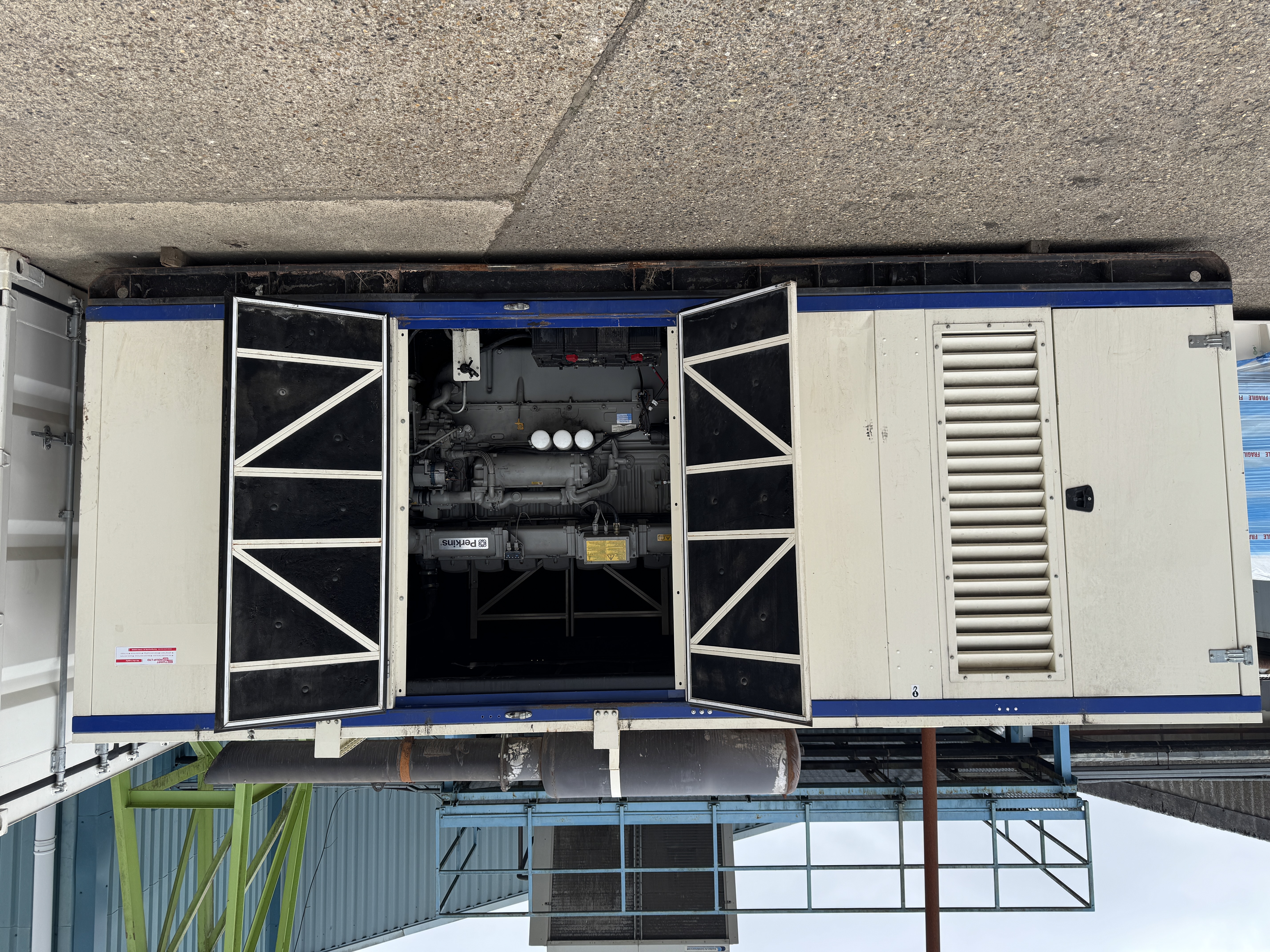 Used Teksan Perkins 1128kVA Diesel Generator XP110015