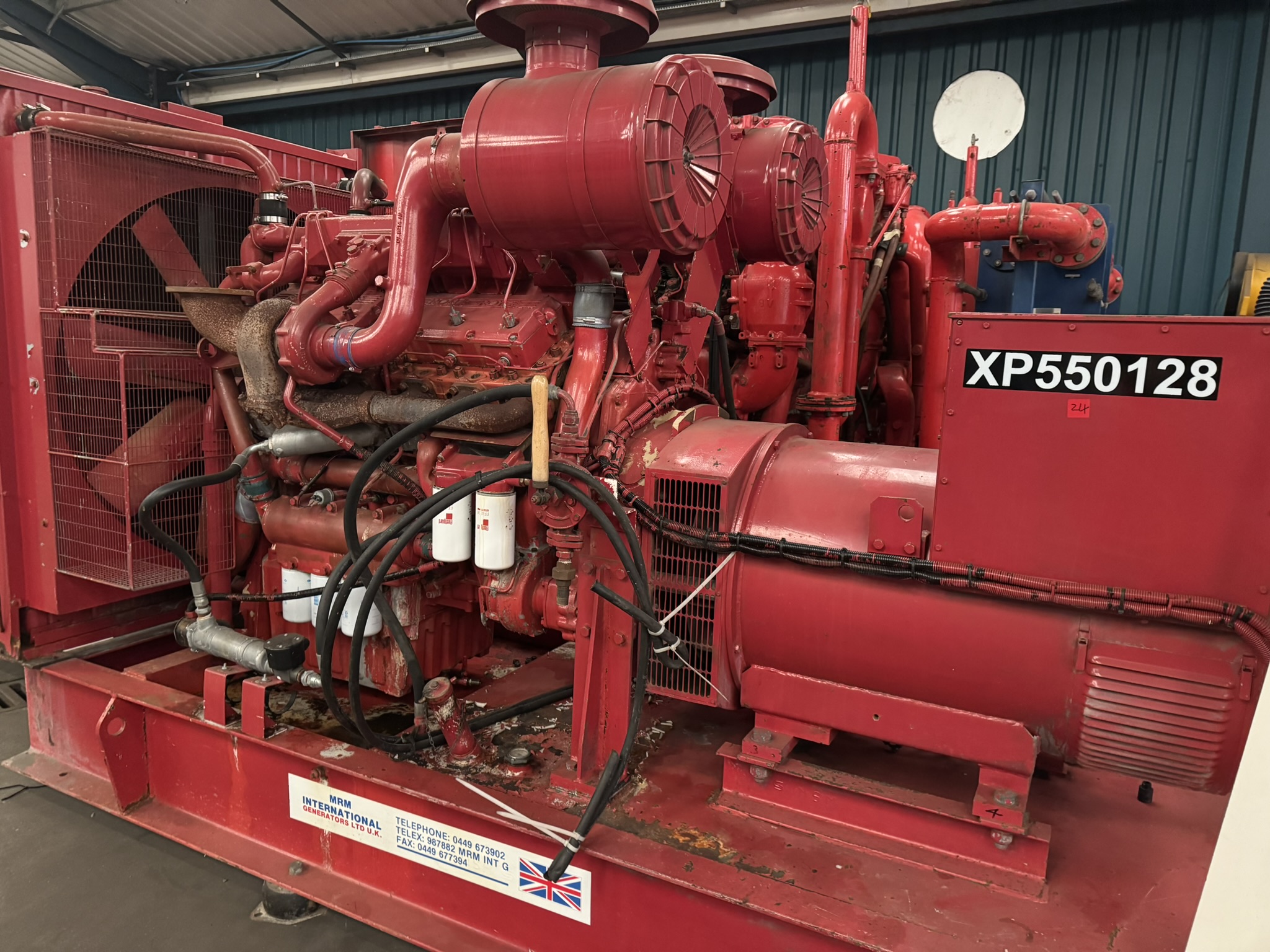 Used FG Wilson Perkins 550kVA 440kW Diesel Generator XP550128