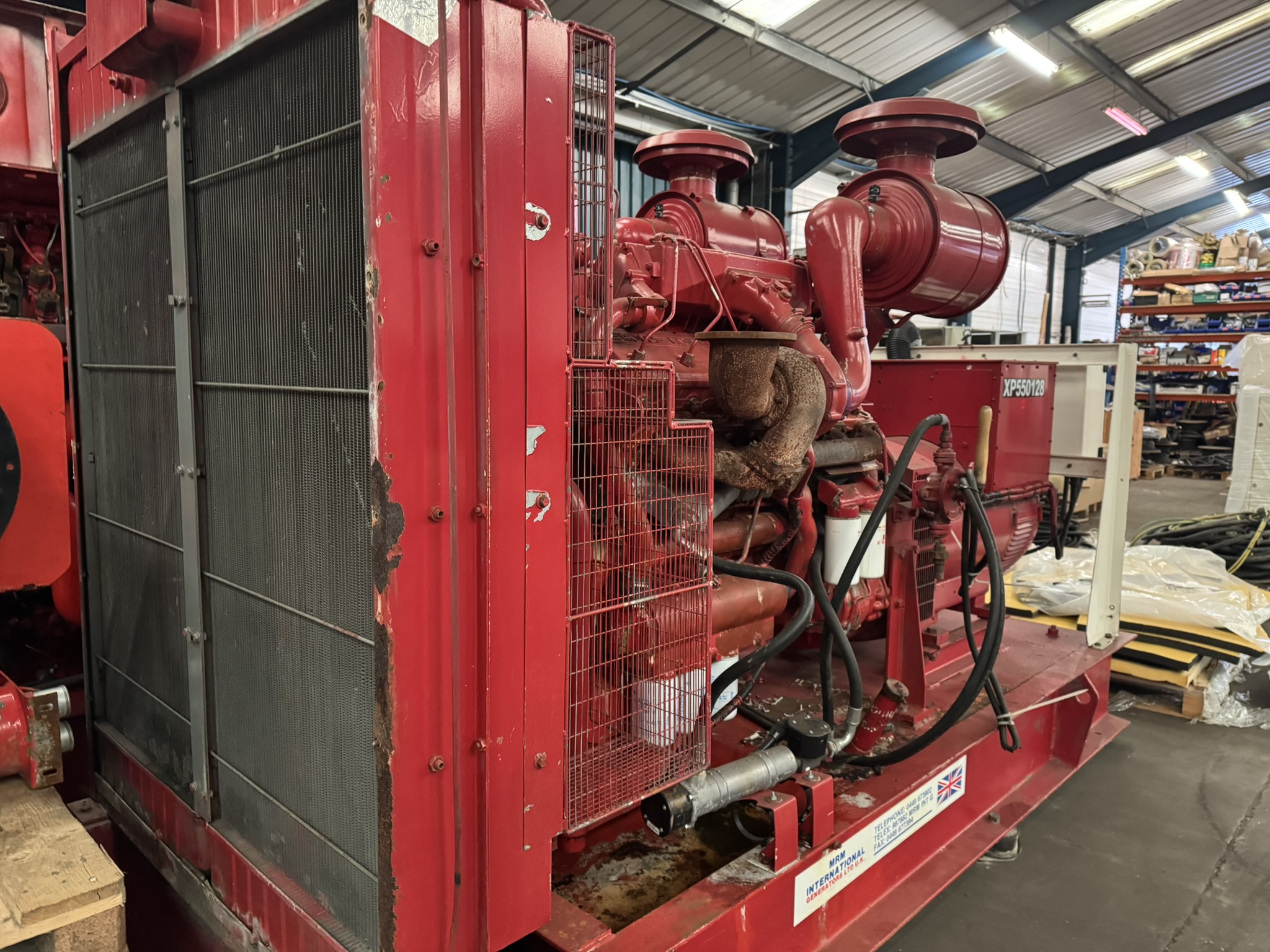 Used FG Wilson Perkins 550kVA 440kW Diesel Generator XP550128