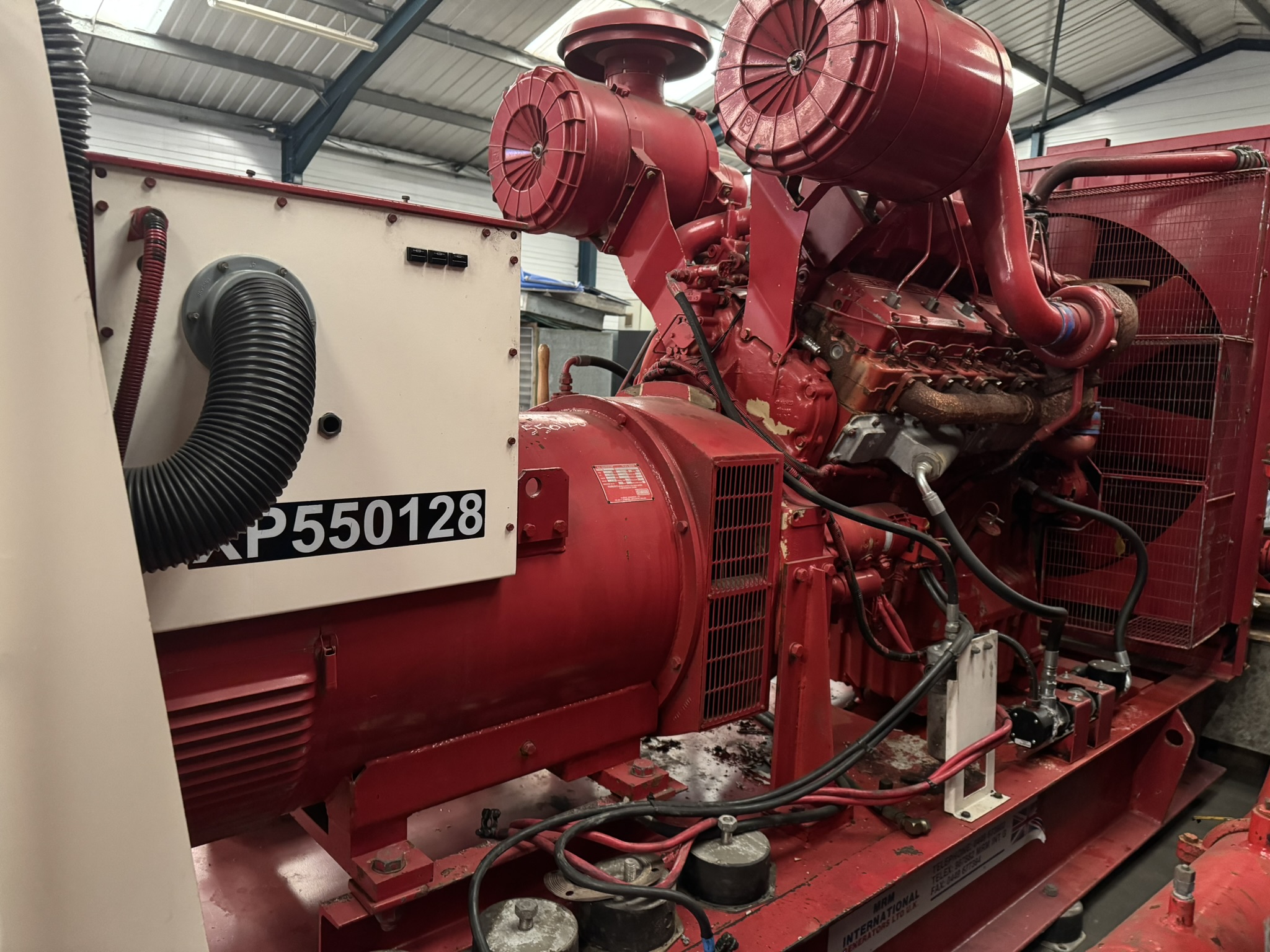 Used FG Wilson Perkins 550kVA 440kW Diesel Generator XP550128