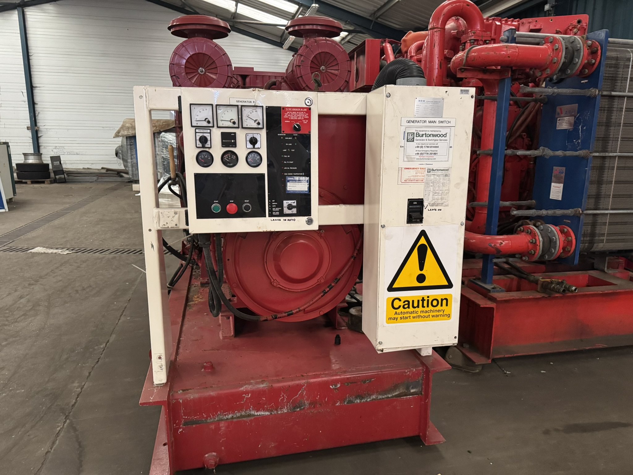 Used FG Wilson Perkins 550kVA 440kW Diesel Generator XP550128