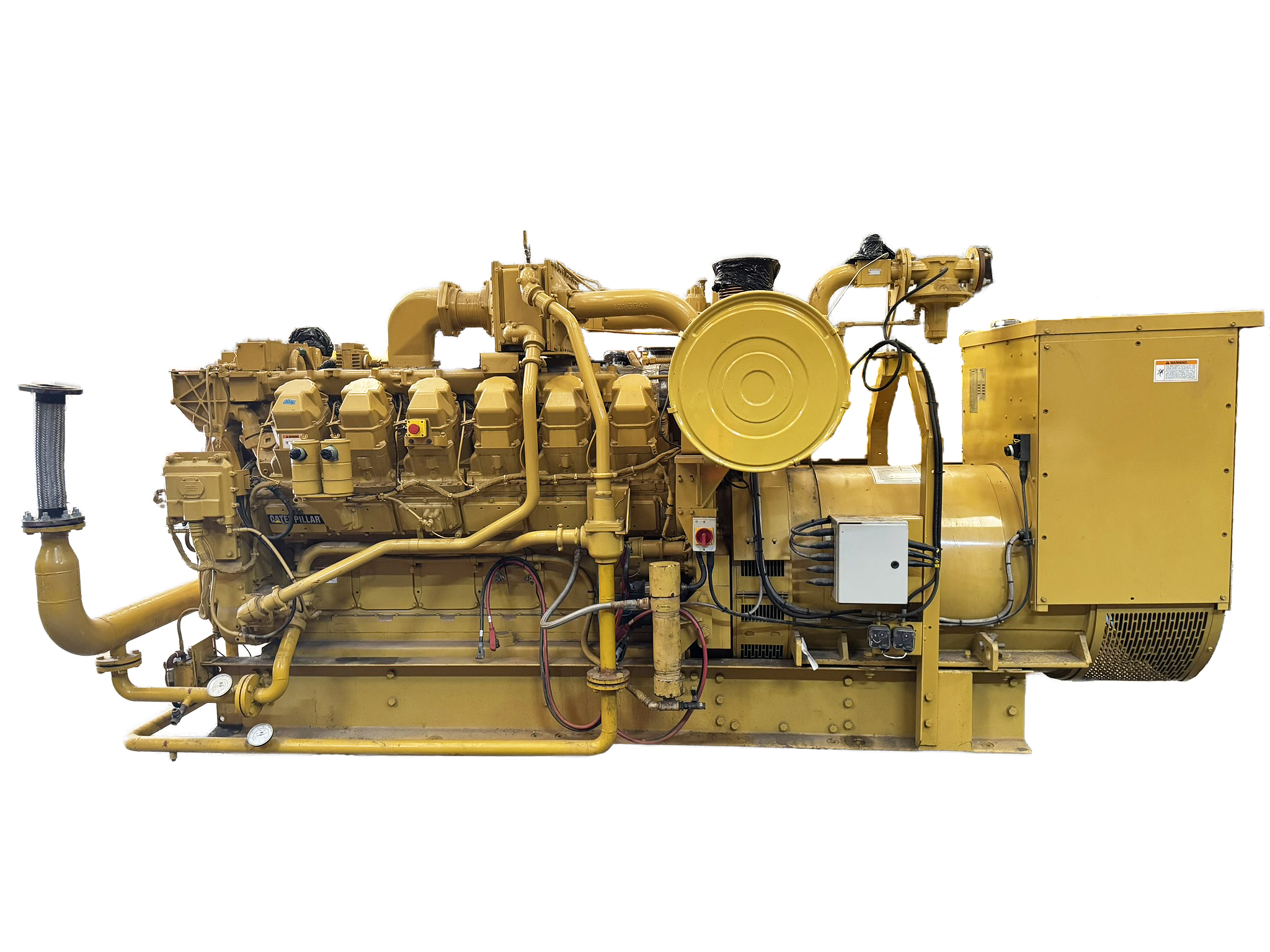 Used 2000 CAT G3512 906 kVA Gas Generator
