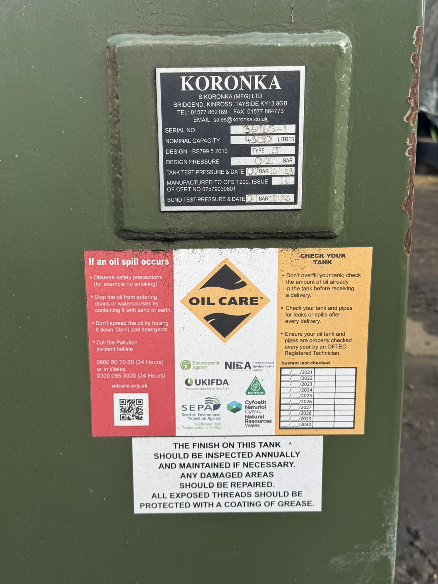 Used Koronka Fuel Tank FT649 for sale