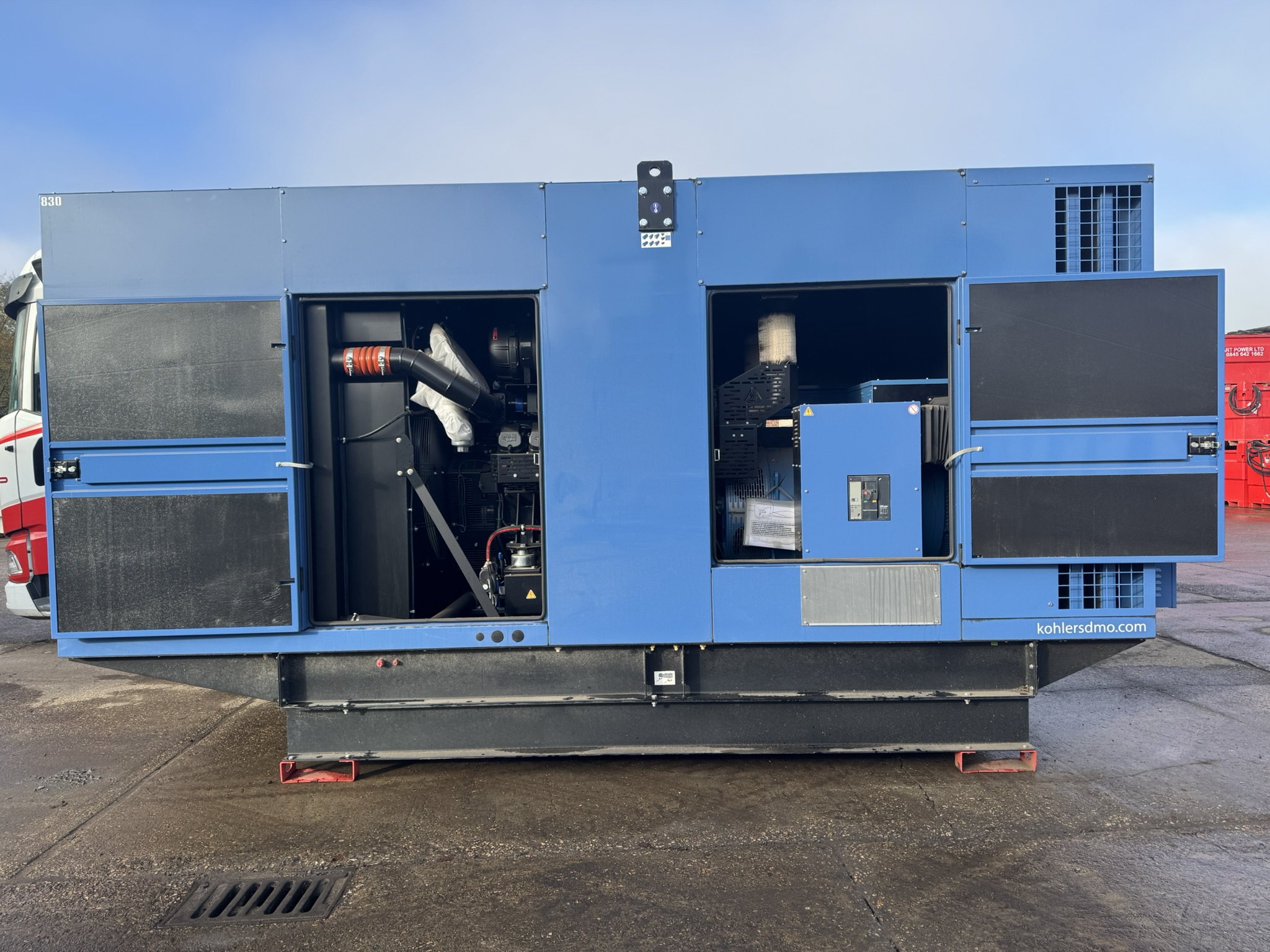 Used 2022 SDMO 825 kVA 660 kW Diesel Generator XSP80040 for sale