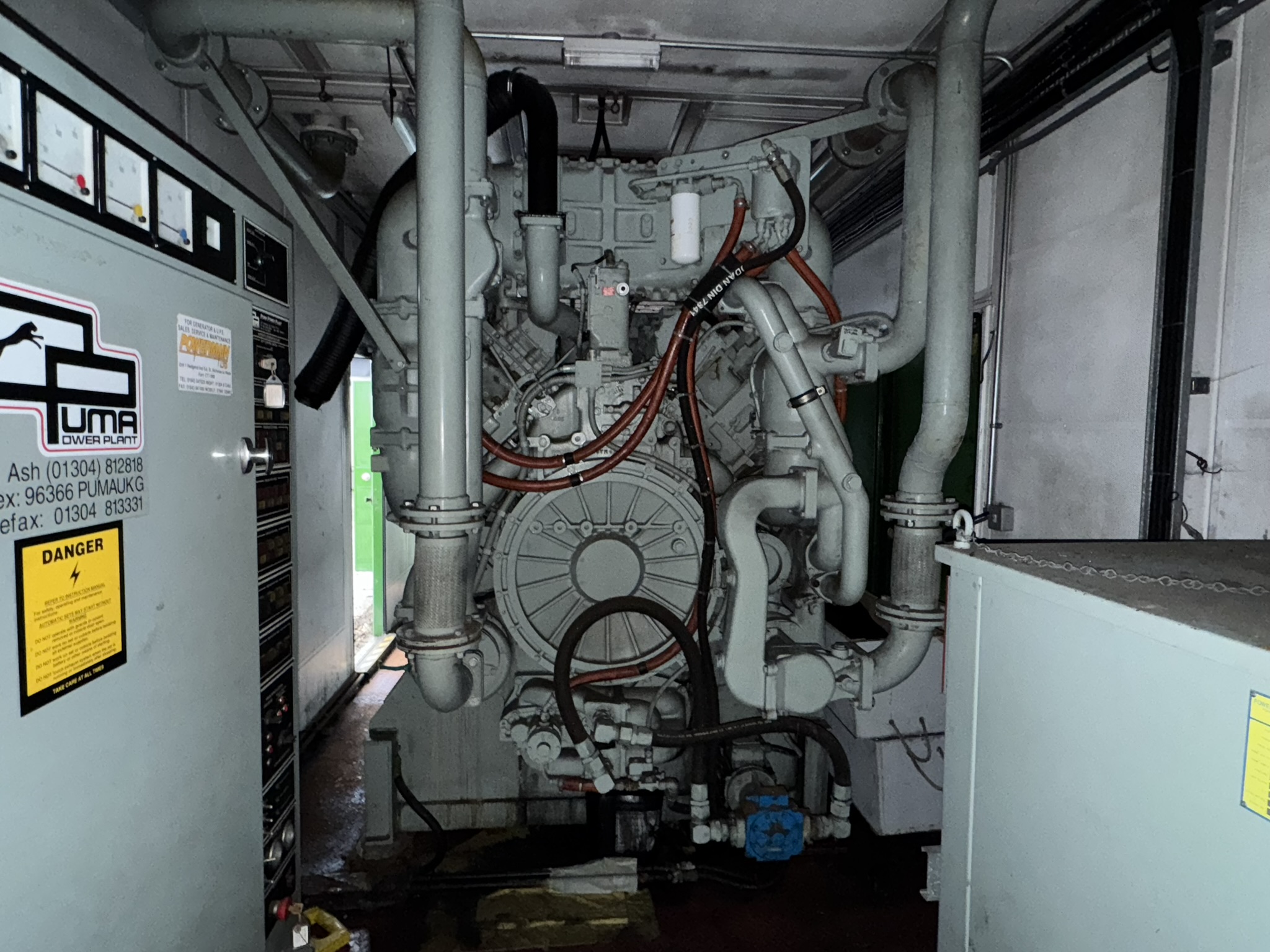 Used Puma Paxman 2750 kVA 2200 kW Diesel Generator XP25006