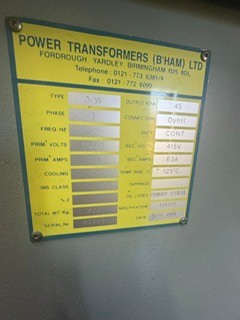 Used Puma Paxman 2750 kVA 2200 kW Diesel Generator XP25006