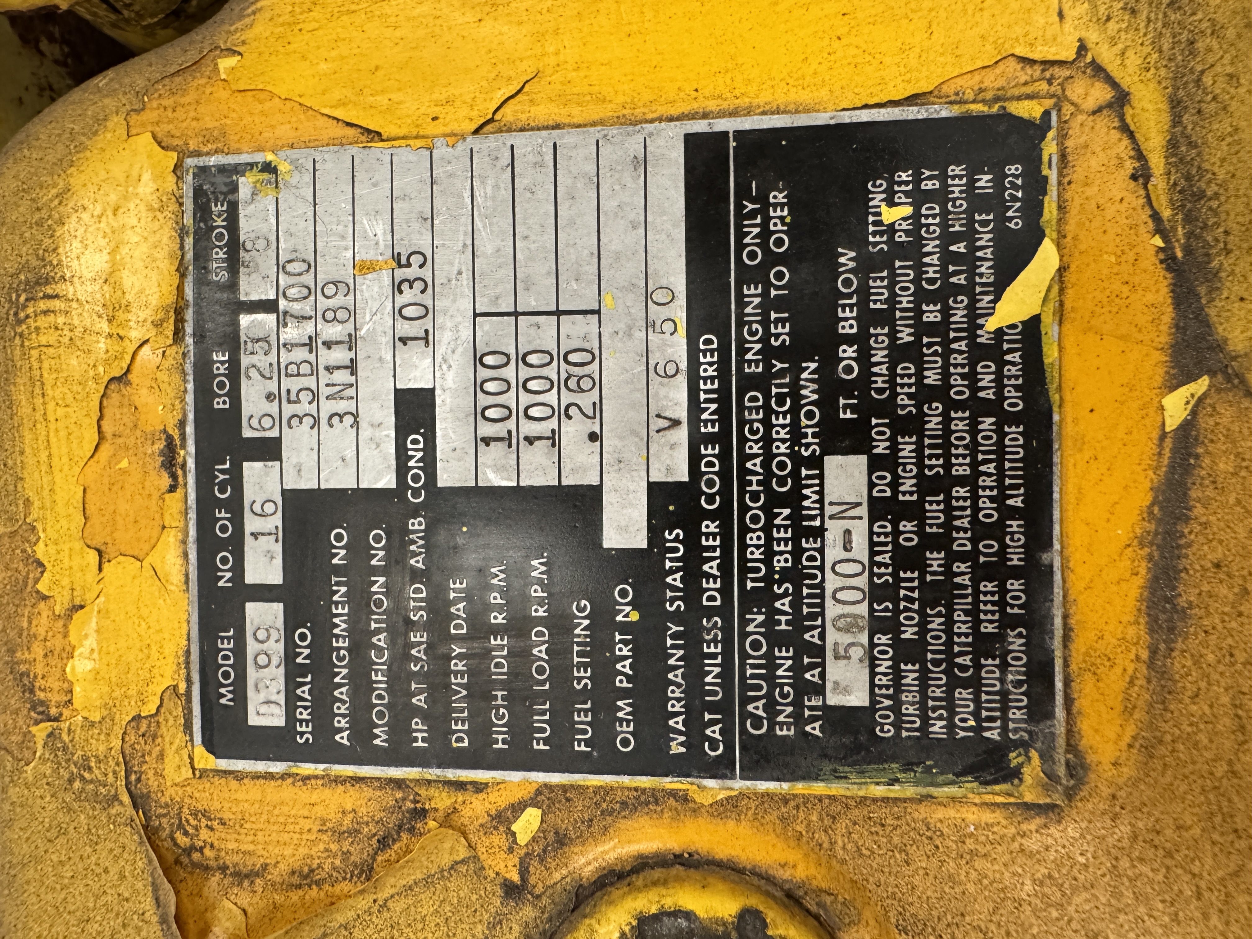 Used Caterpillar 938kVA 750kW Diesel Generator XP9005