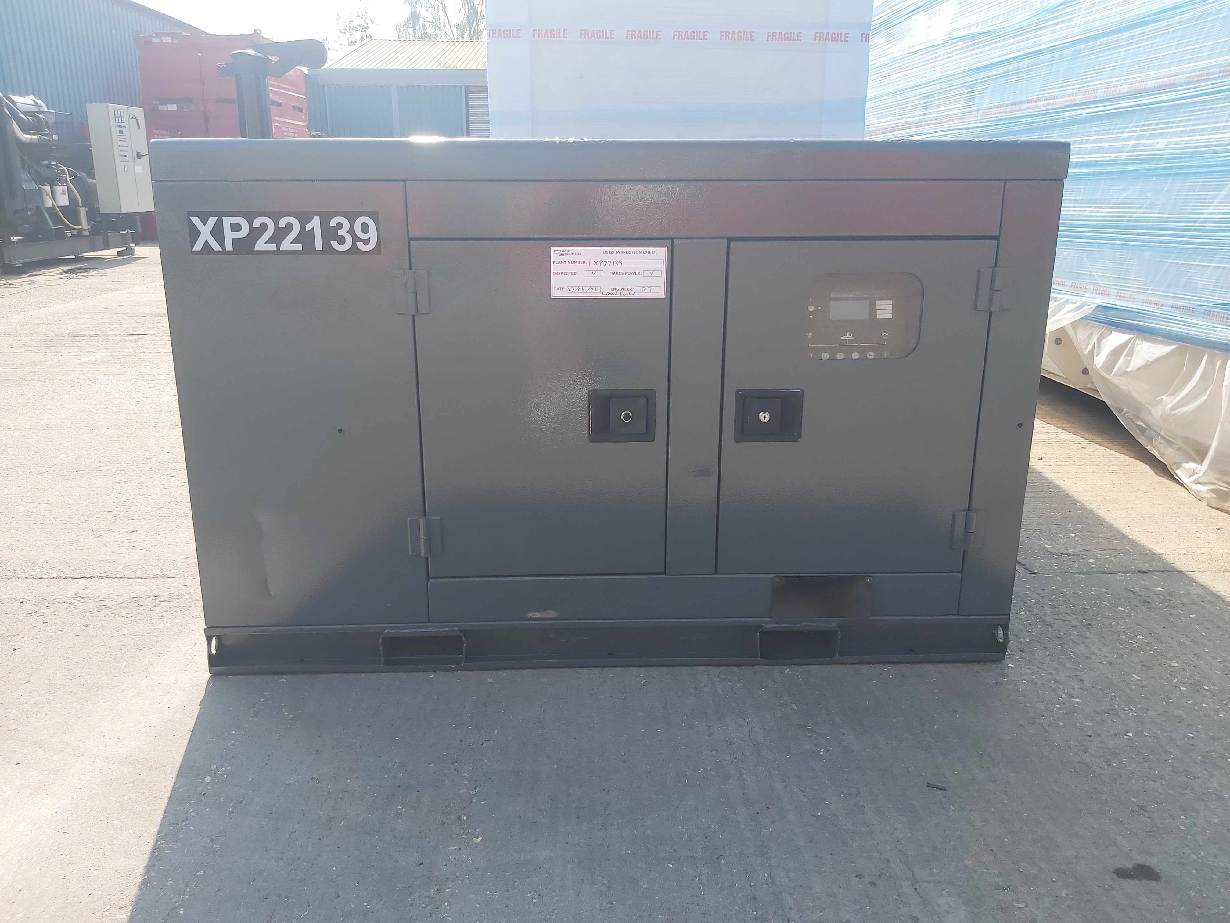 Used Tranos Yanmar 22 kVA Diesel Generator XP22139