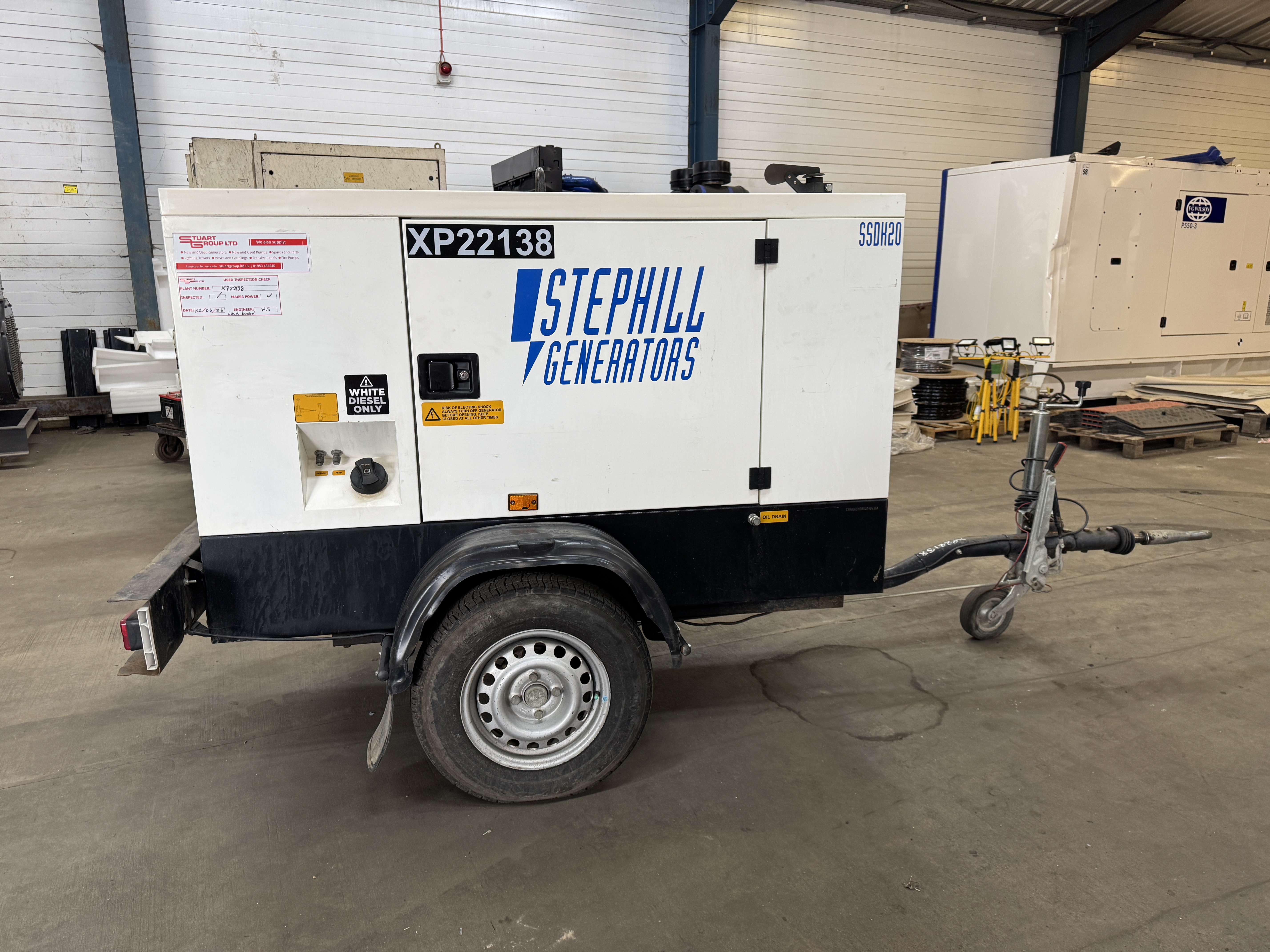 Used Stephill Kubota 22 kVA Diesel Generator XP22138