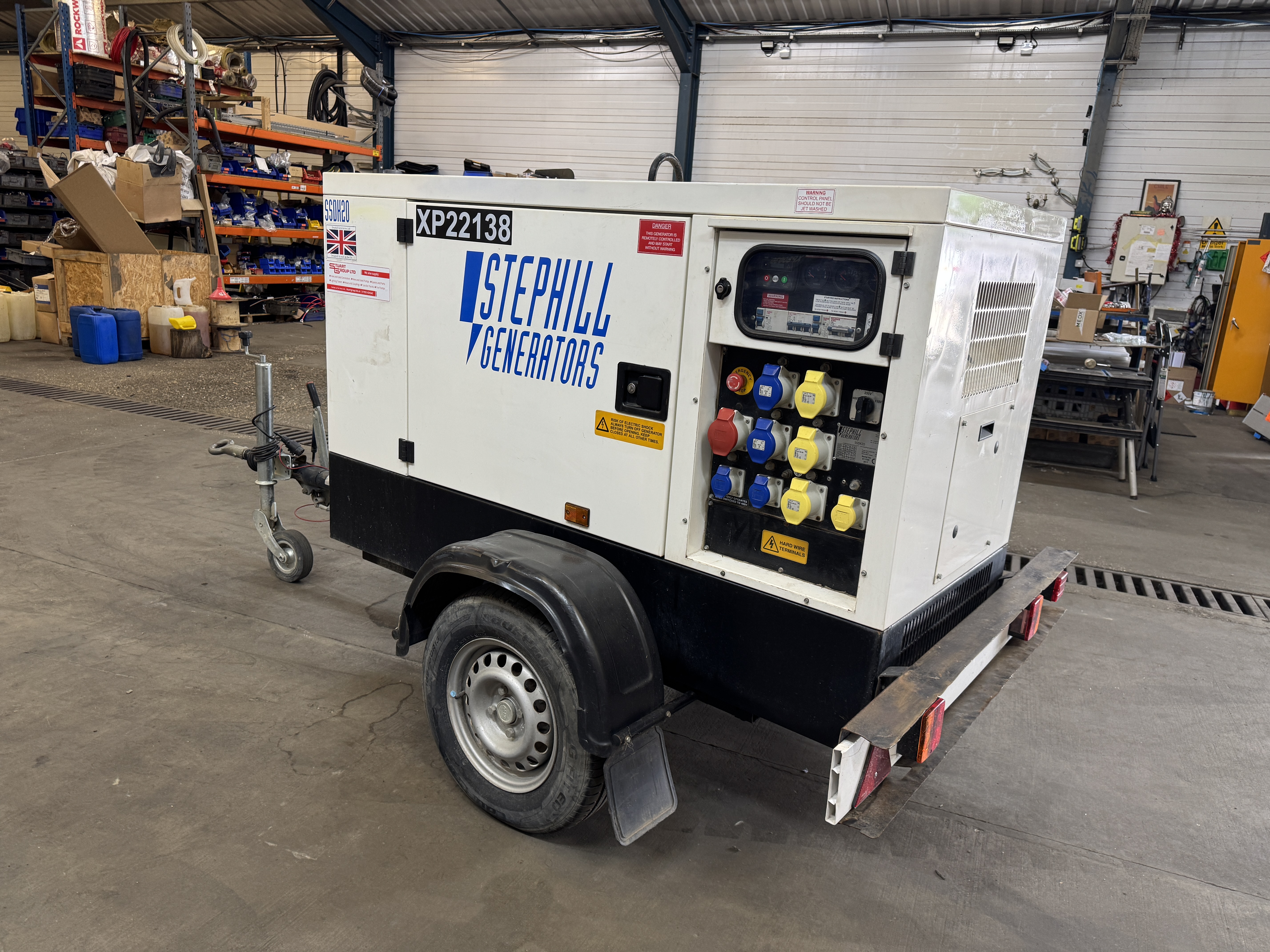 Used Stephill Kubota 22 kVA Diesel Generator XP22138