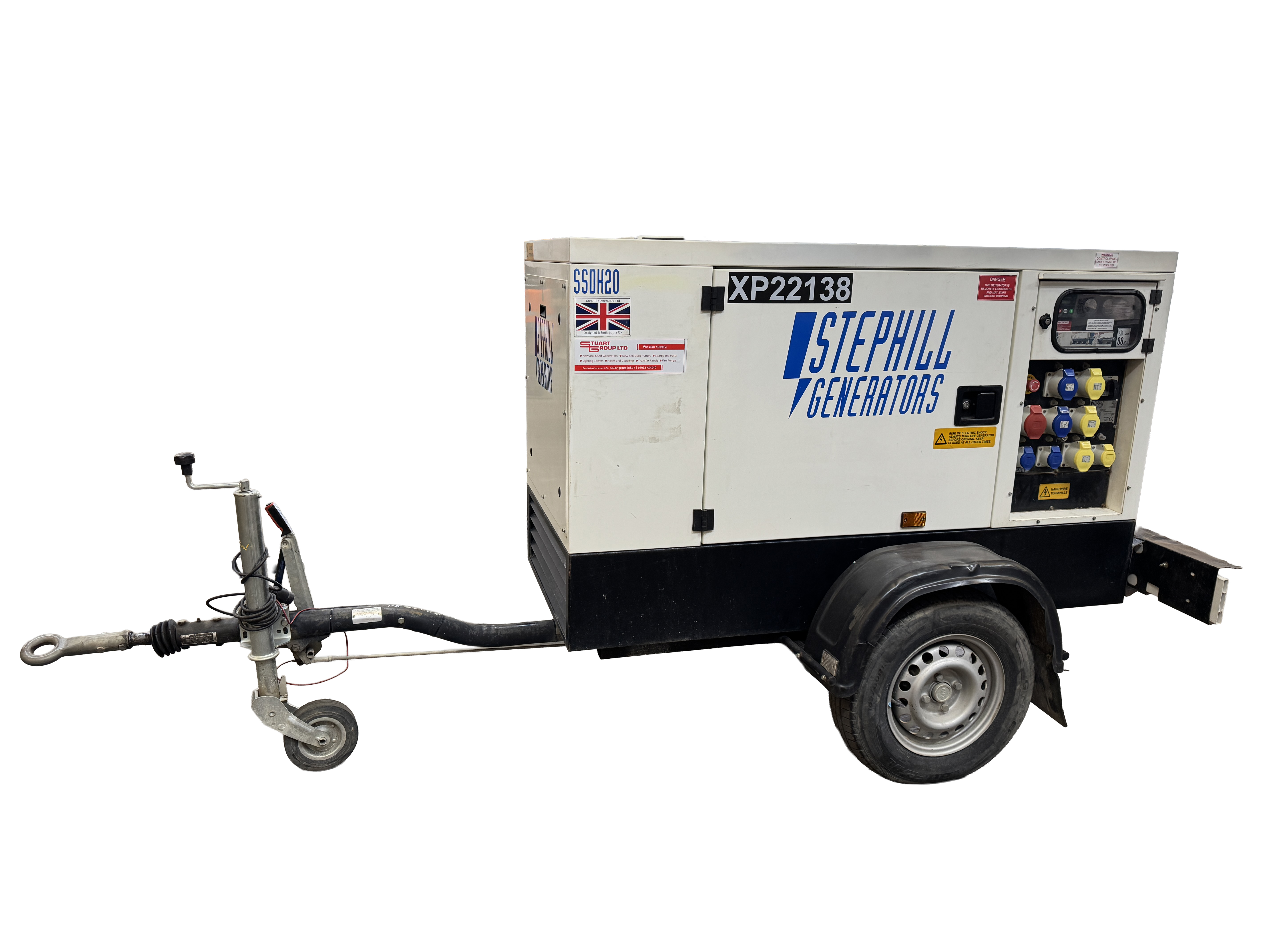 Used Stephill Kubota 22 kVA Diesel Generator XP22138