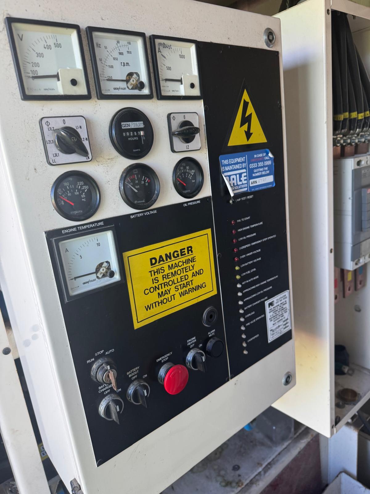 FG Wilson P500 Perkins 550 kVA Diesel Generator for sale