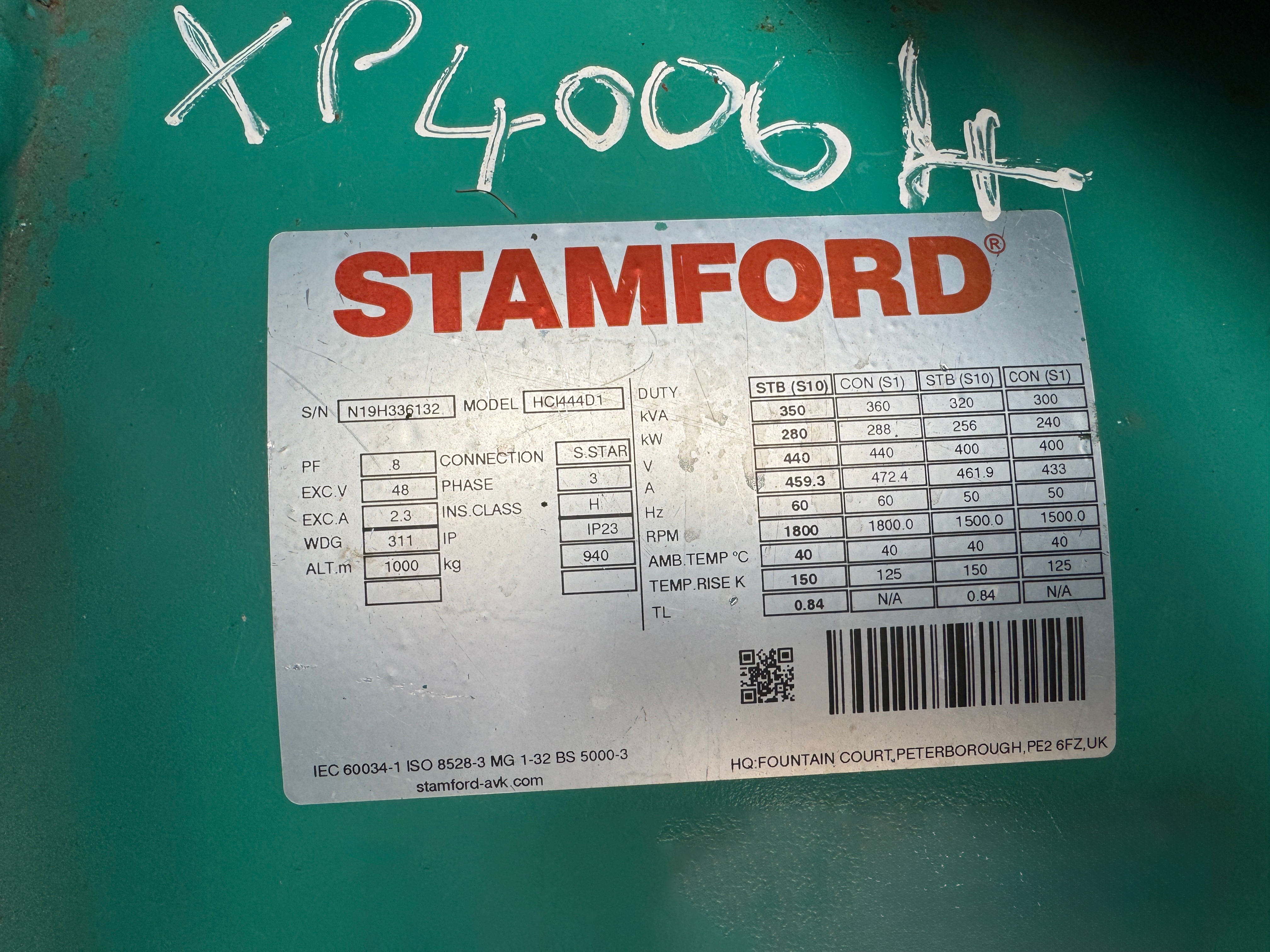 Used Cummins 350 kVA Diesel Generator for sale