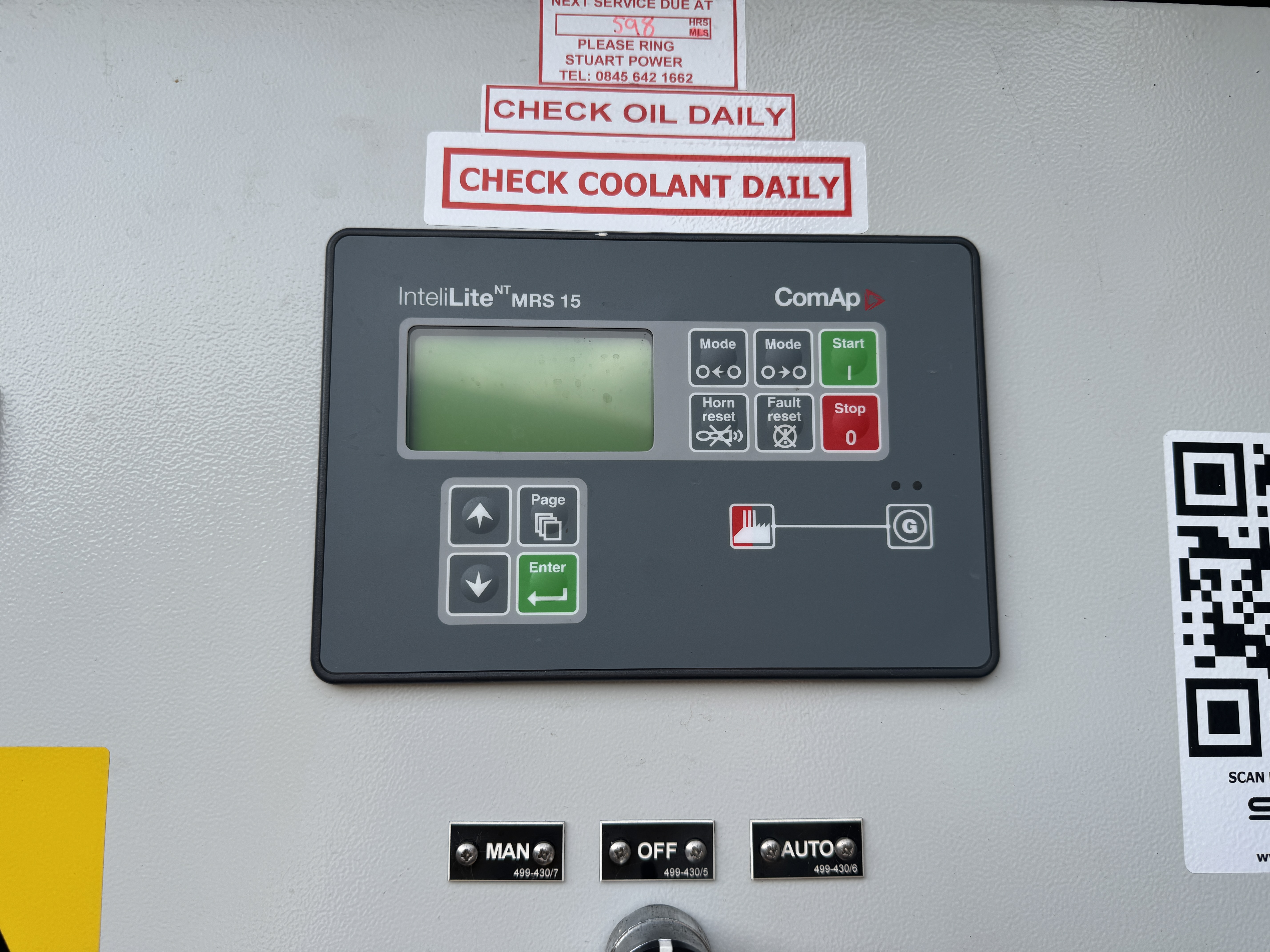 Used Harrington 60 kVA 48 kW diesel generator for sale