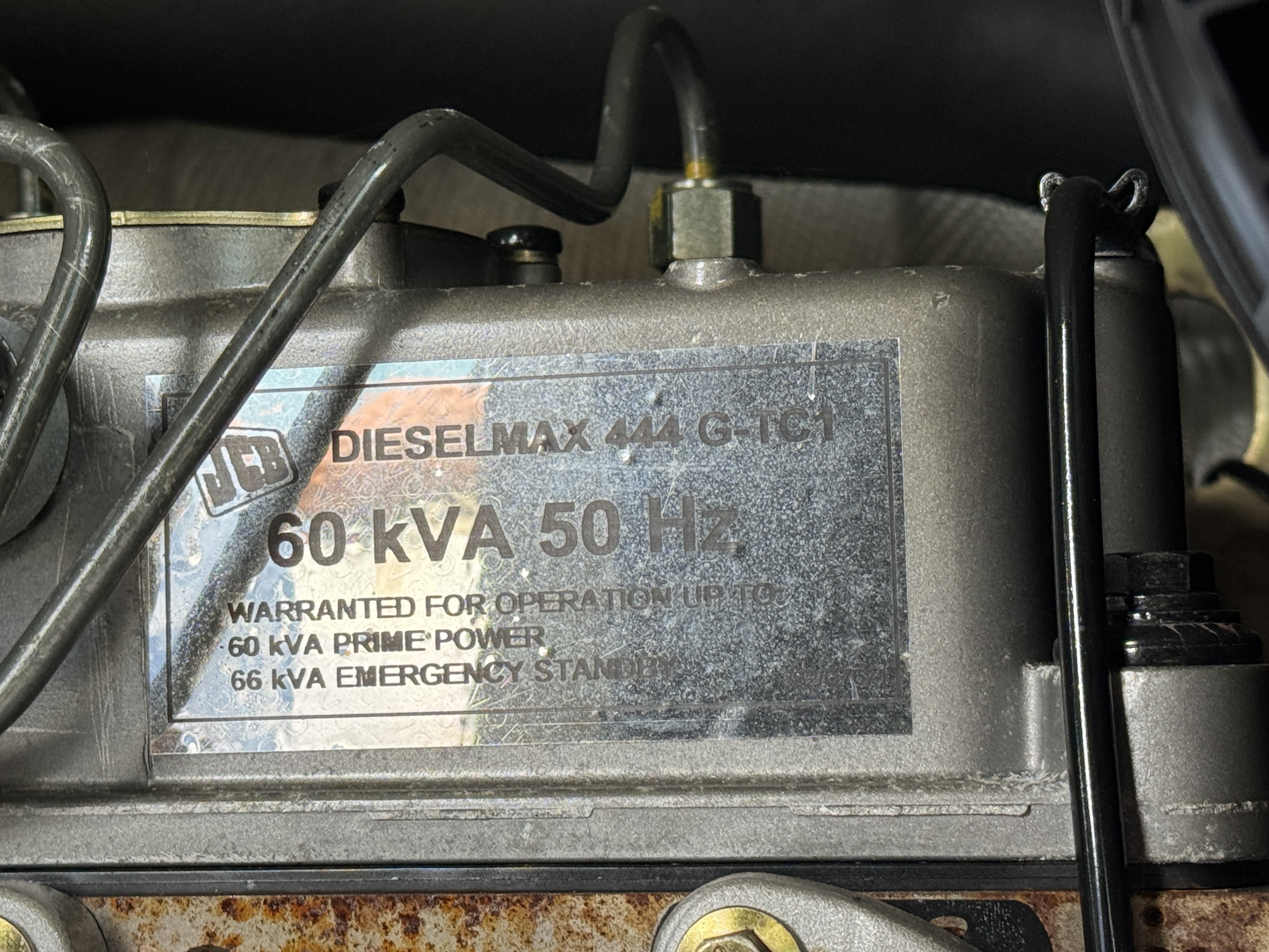 Used Harrington 60 kVA 48 kW diesel generator for sale