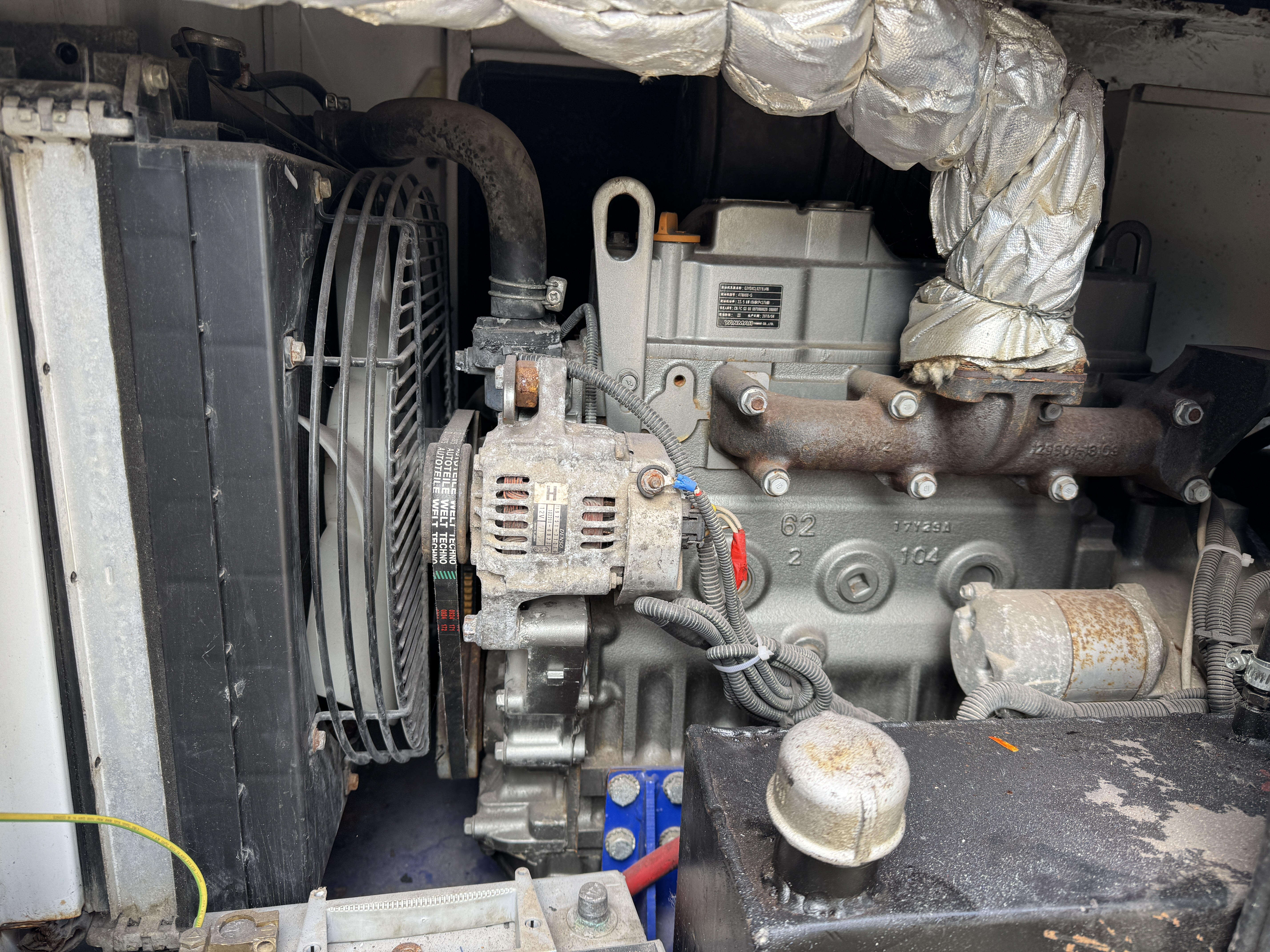 Used Tranos Yanmar 16 kVA Diesel Generator XP1510