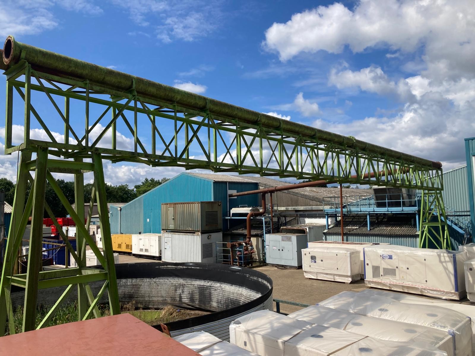 Used Gantry and 12" Pipes