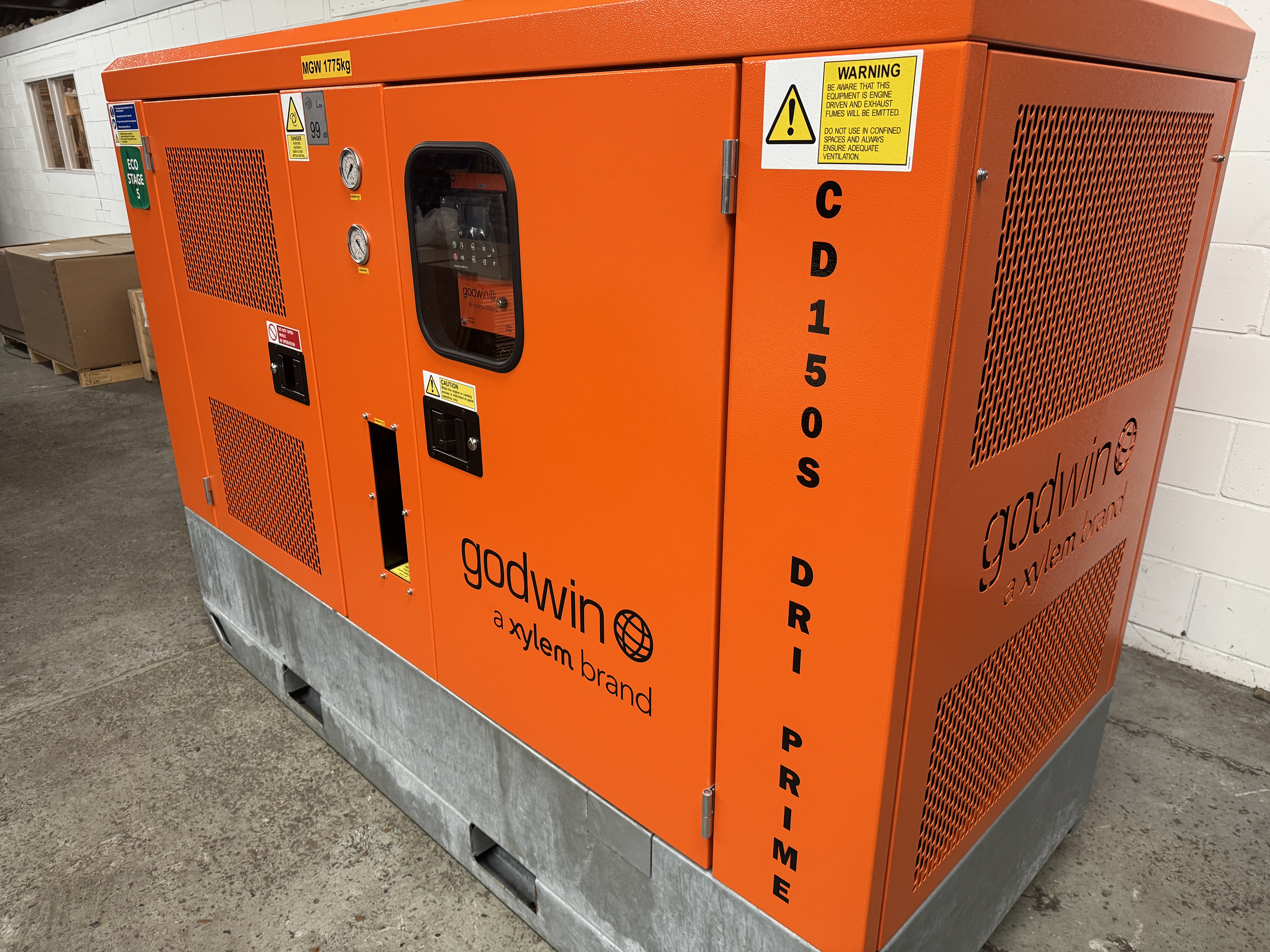 Godwin Dri-Prime CD150S Pump with Perkins Engine and Hush Pac