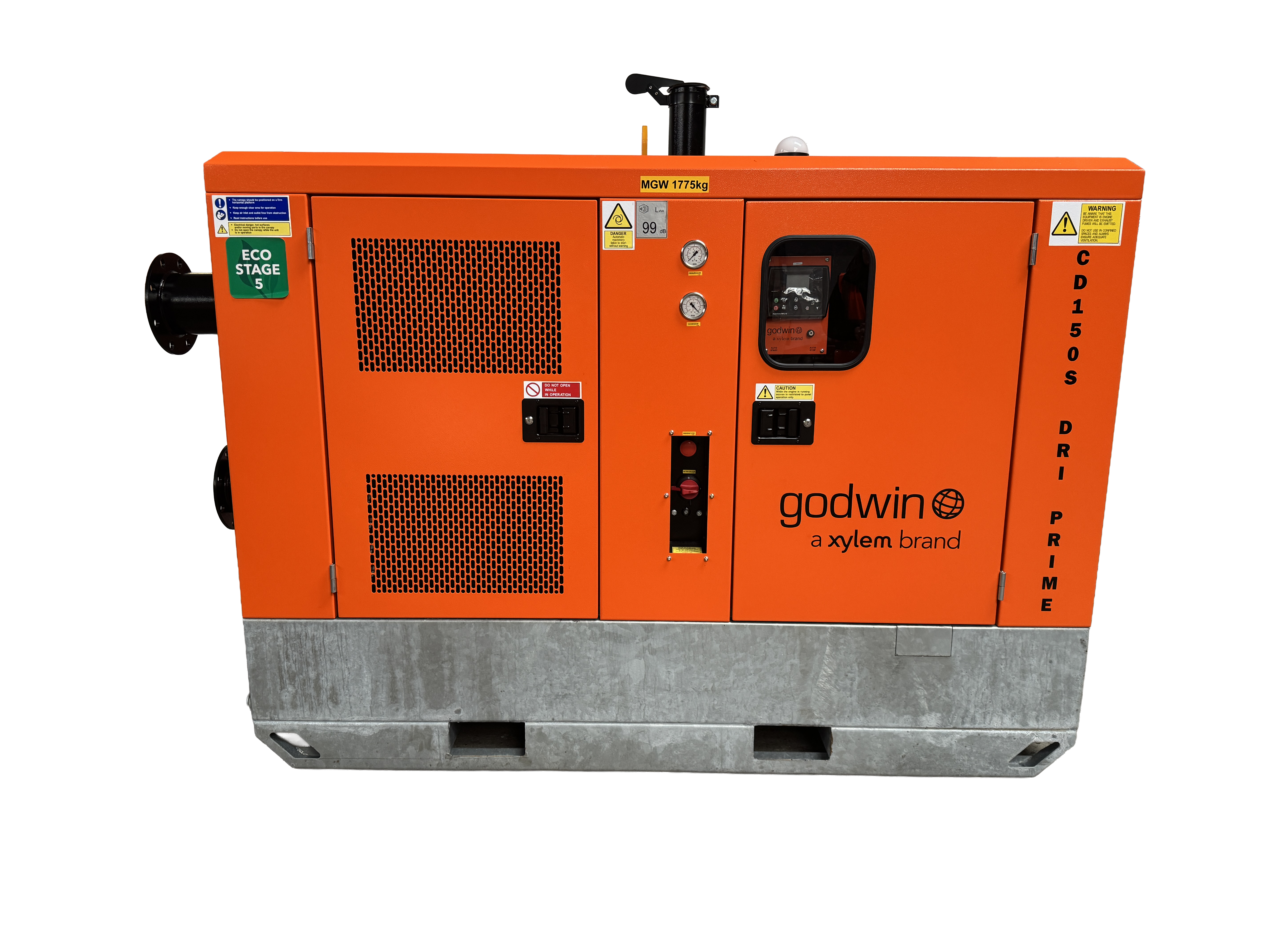 Godwin Dri-Prime CD150S Pump with Perkins Engine and Hush Pac - Stuart Group Ltd
