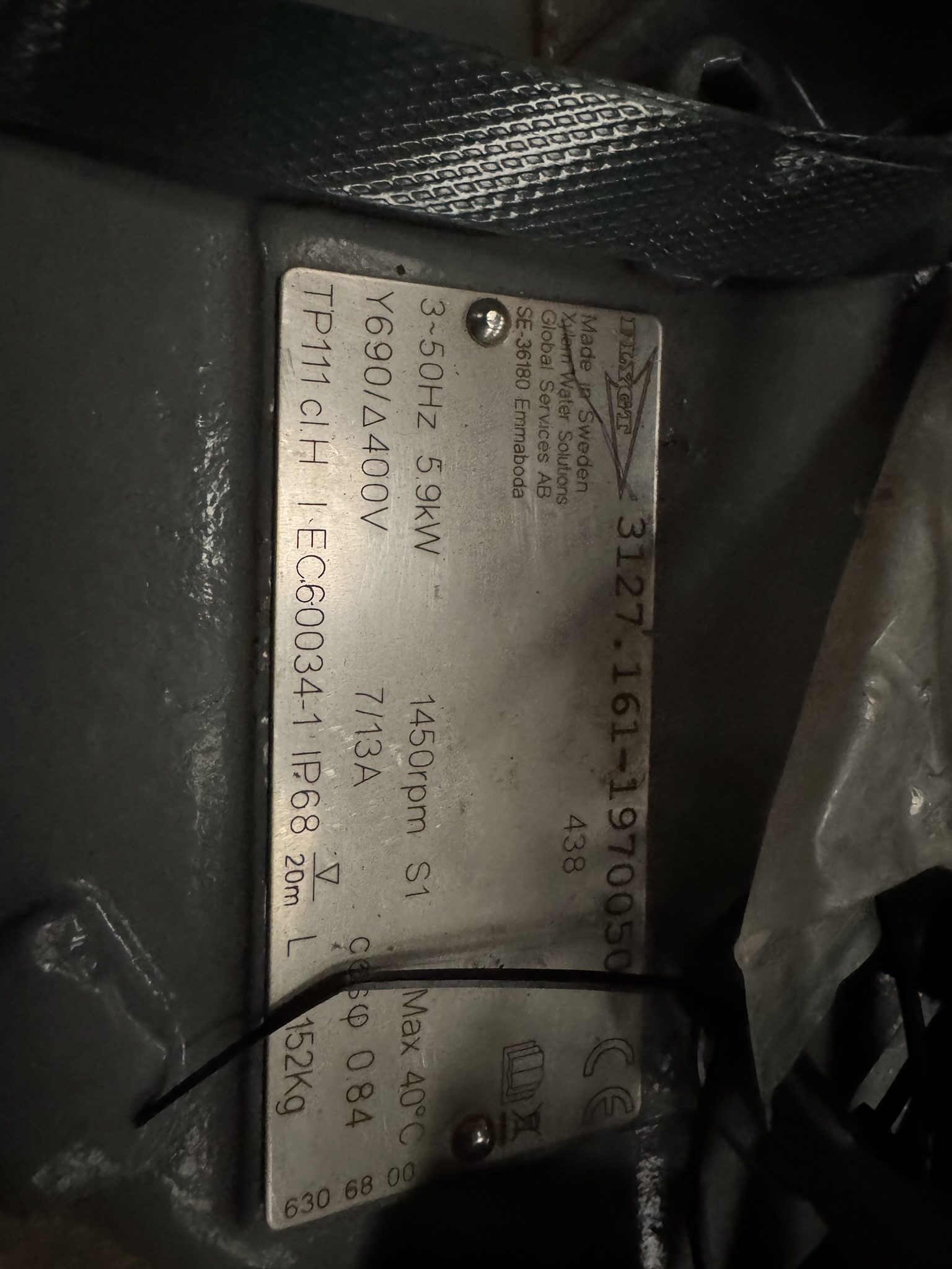 Used Flygt 3127.161.438 Submersible Pump