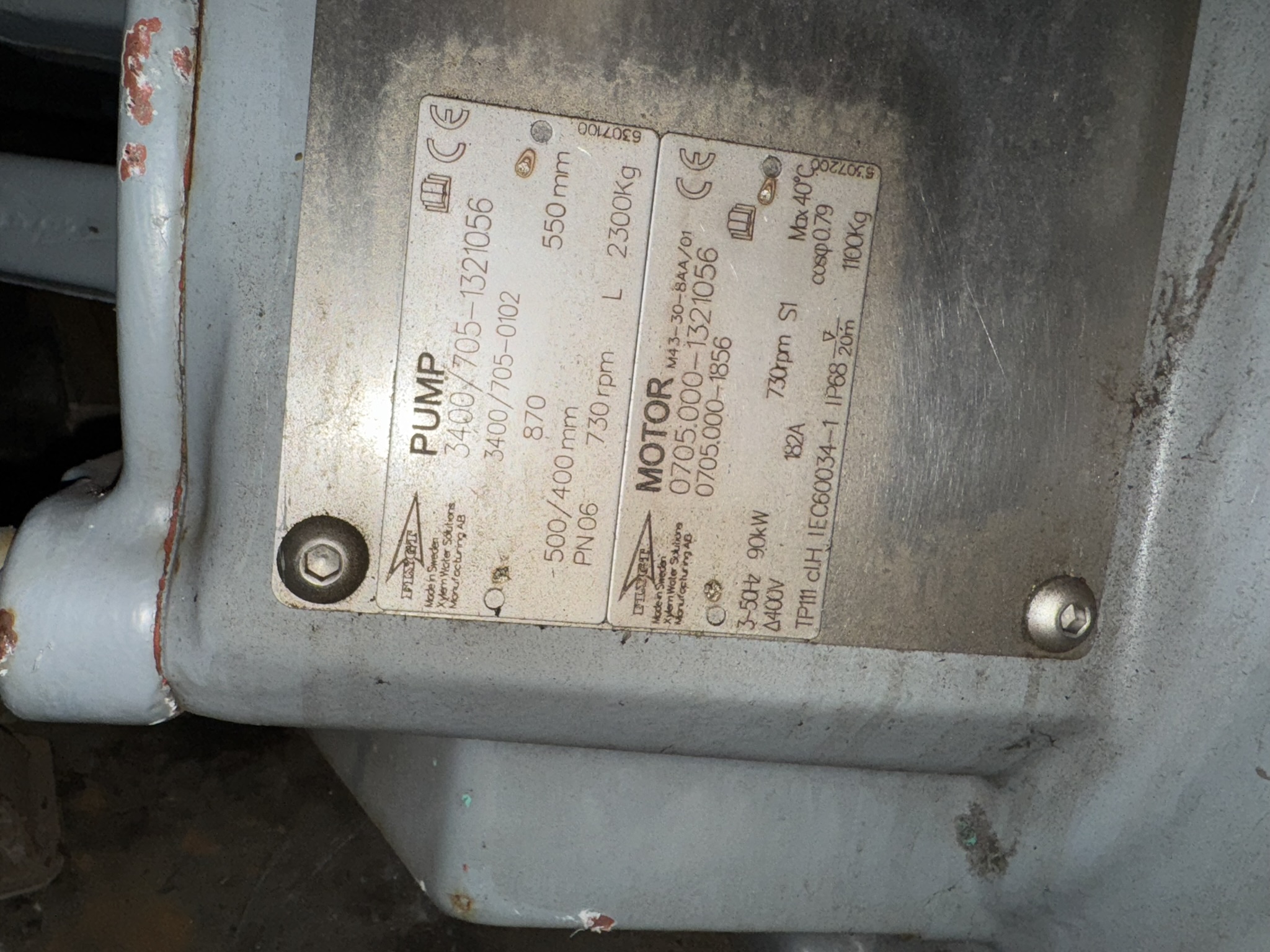 Used Flygt 3400.705.870 Submersible Pump