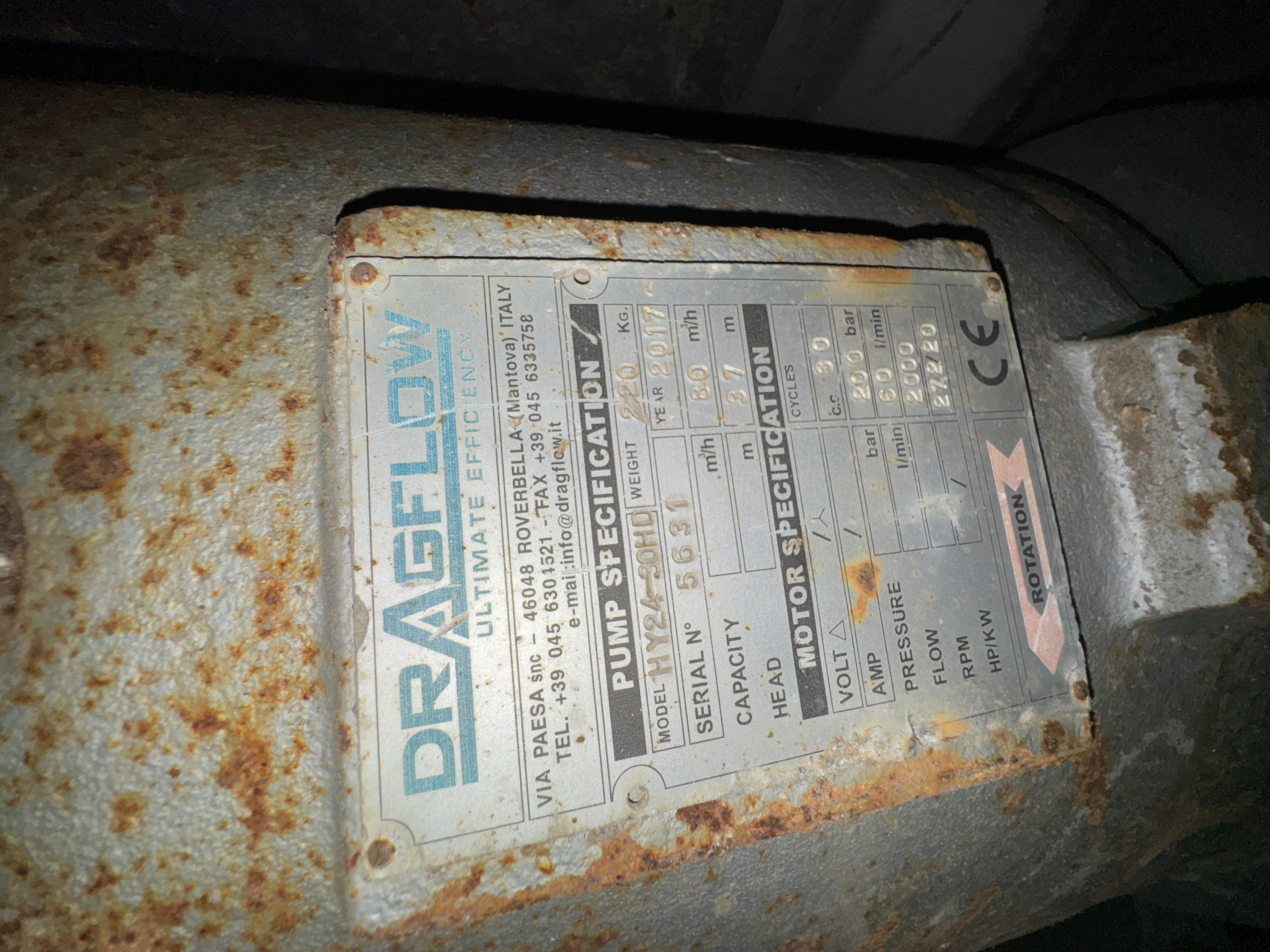 Used Dragflow HY24-30HD Submersible Pump XSP9889