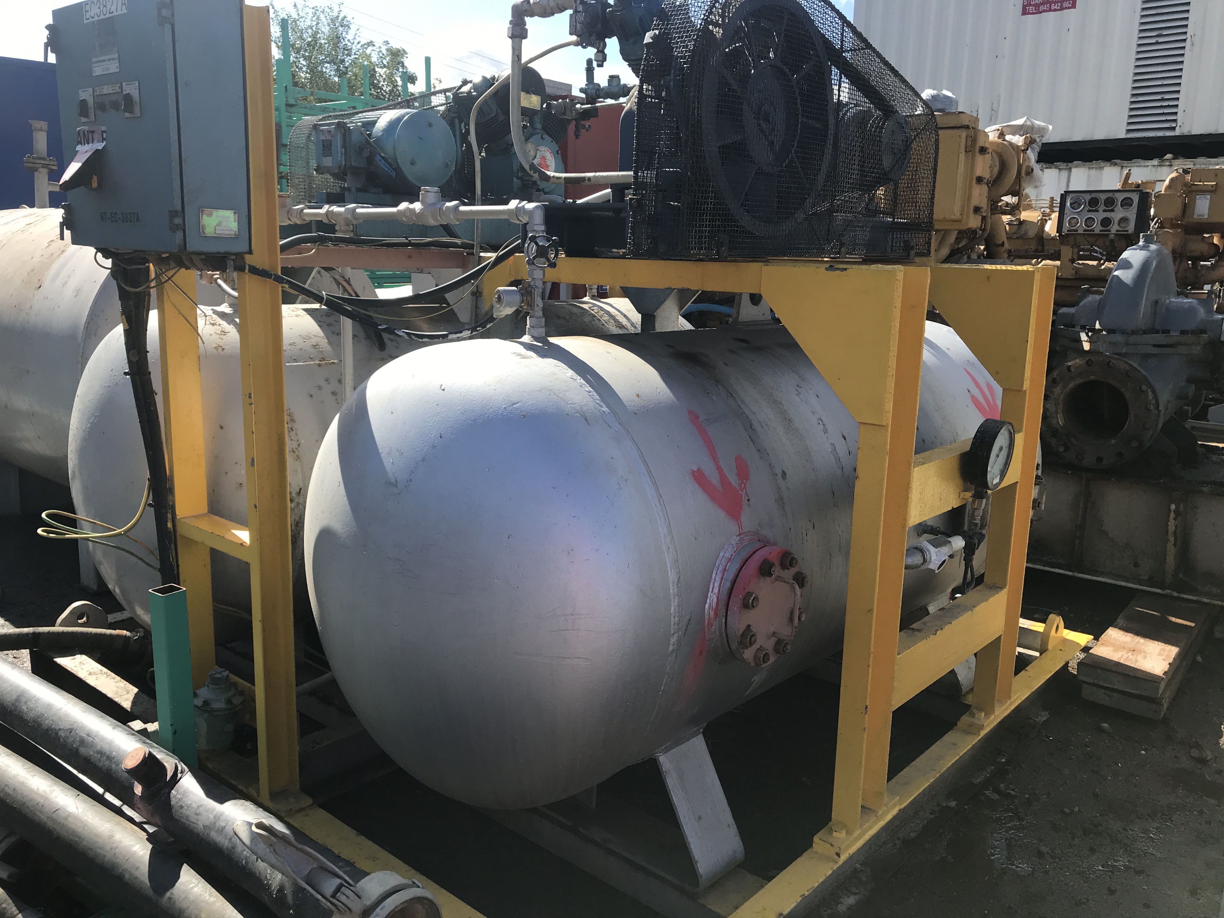 Used 1980 SPP BS08B Fire Pump with Air Compressor and Receiver