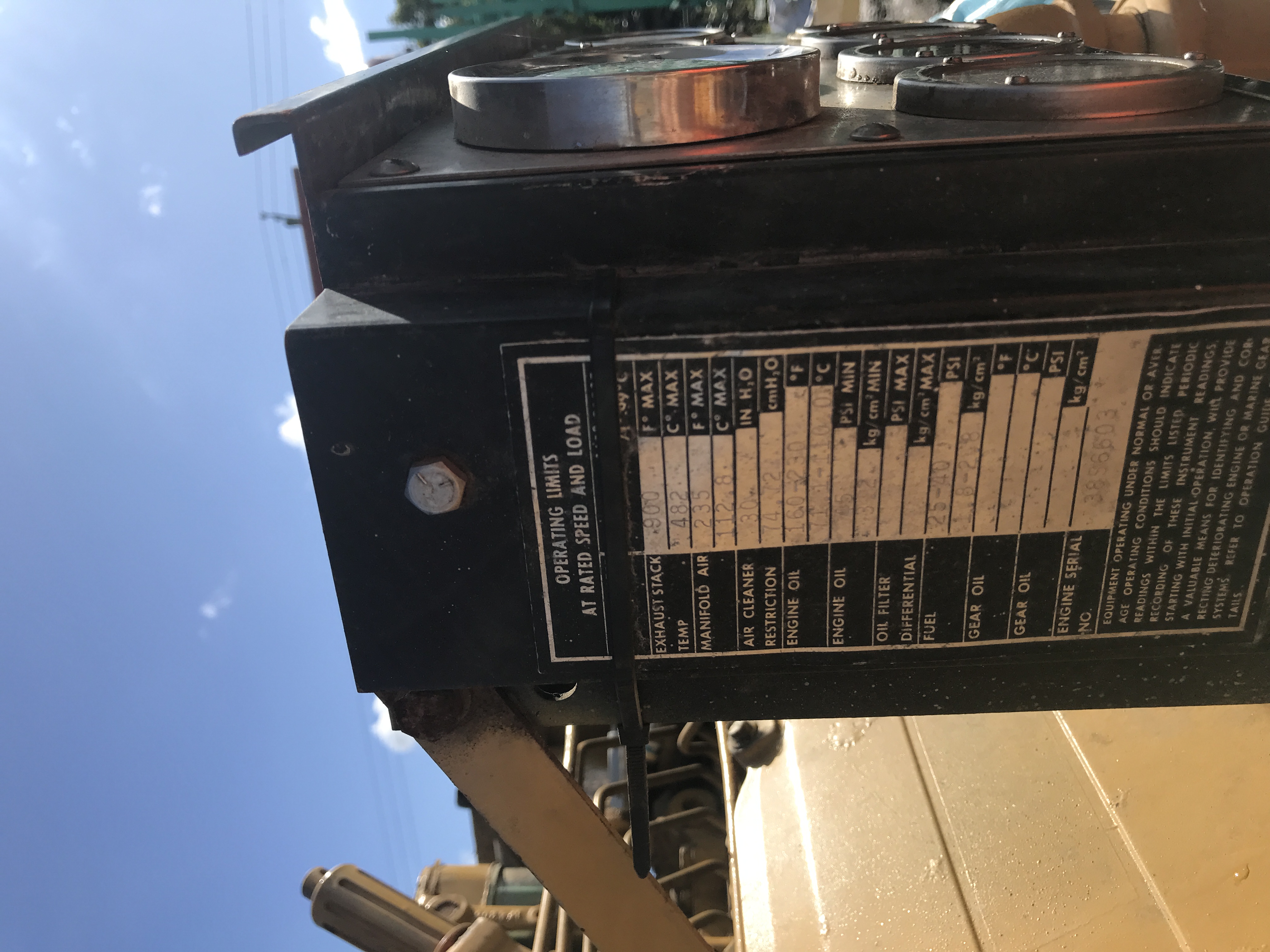 Used 1980 SPP BS08B Fire Pump with Air Compressor and Receiver Tank for sale