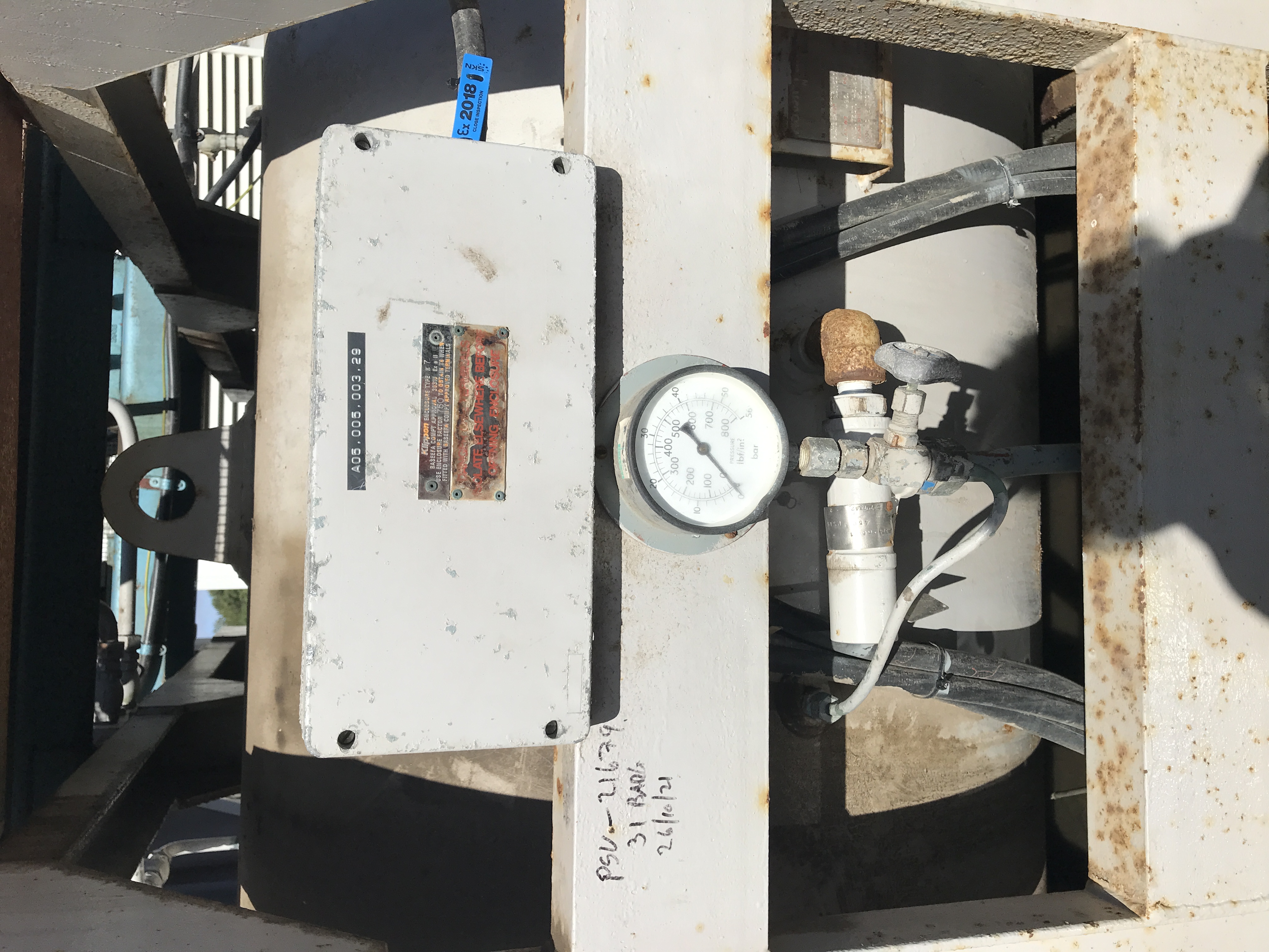 Used 1980 SPP BS08B Fire Pump with Air Compressor and Receiver Tank for sale