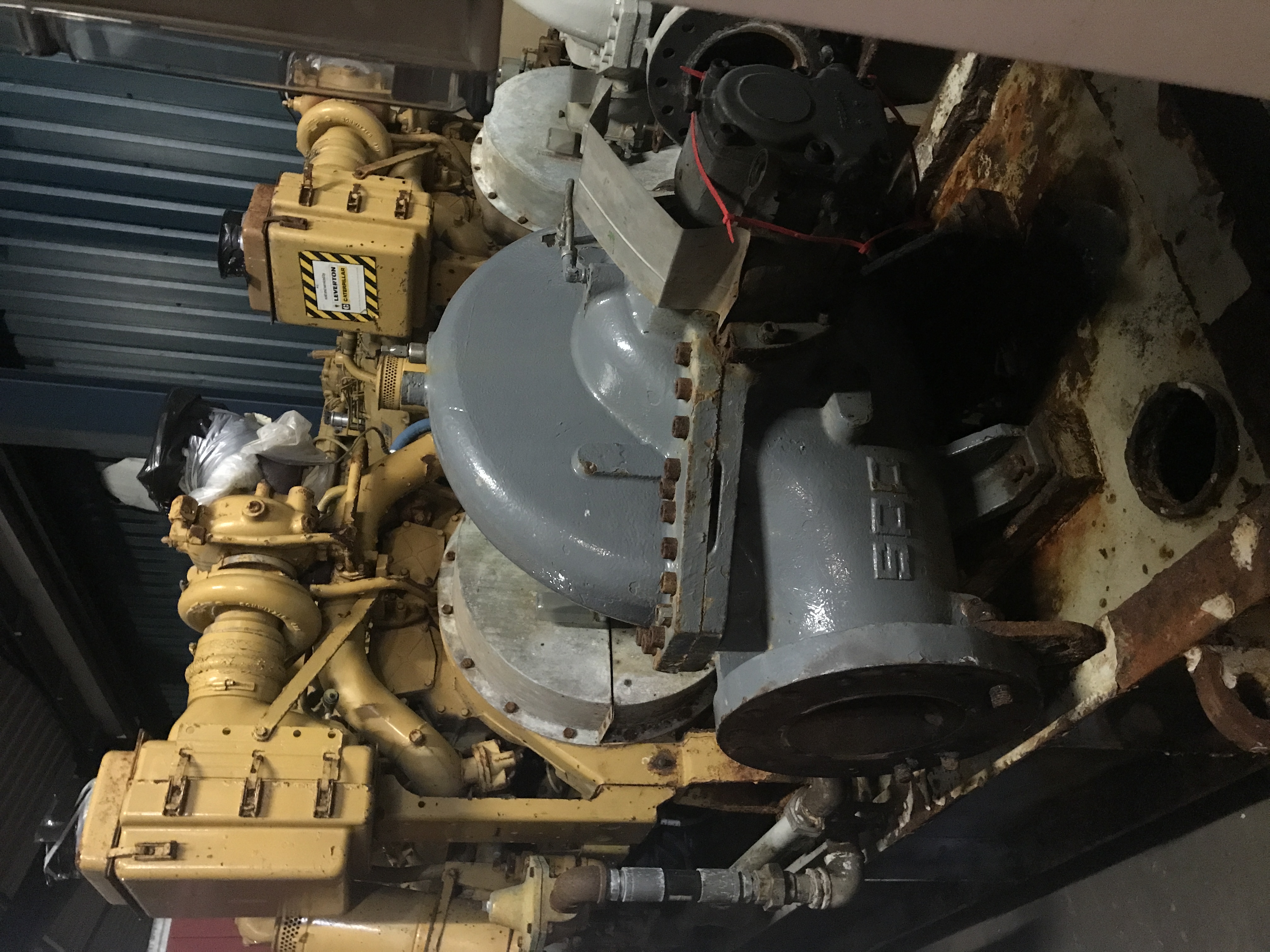 Used 1980 SPP BS08B Fire Pump with Air Compressor and Receiver Tank for sale