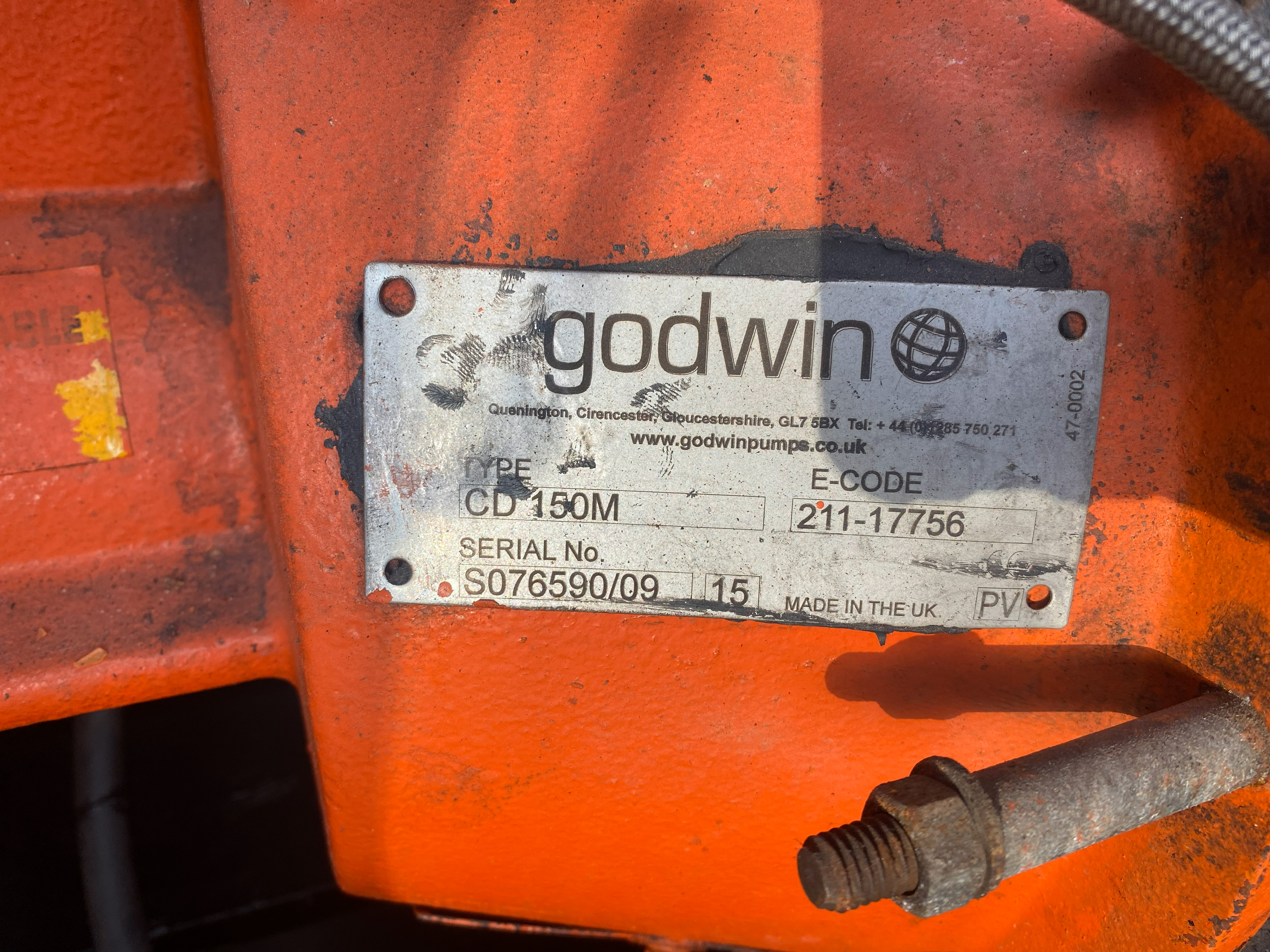 Used Godwin CD150M Pump XSP6714