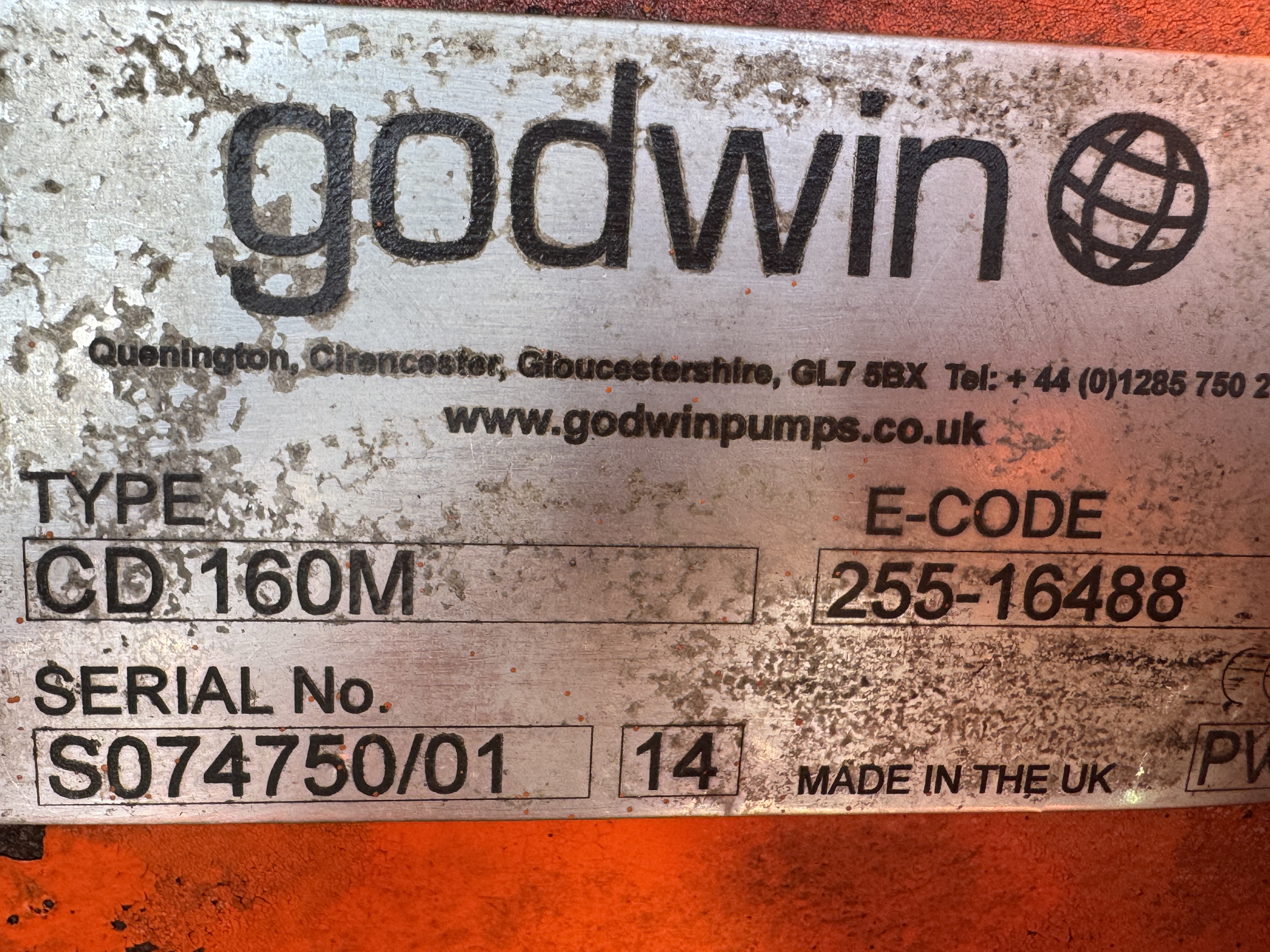 Used Godwin CD160M Pump XSP9923