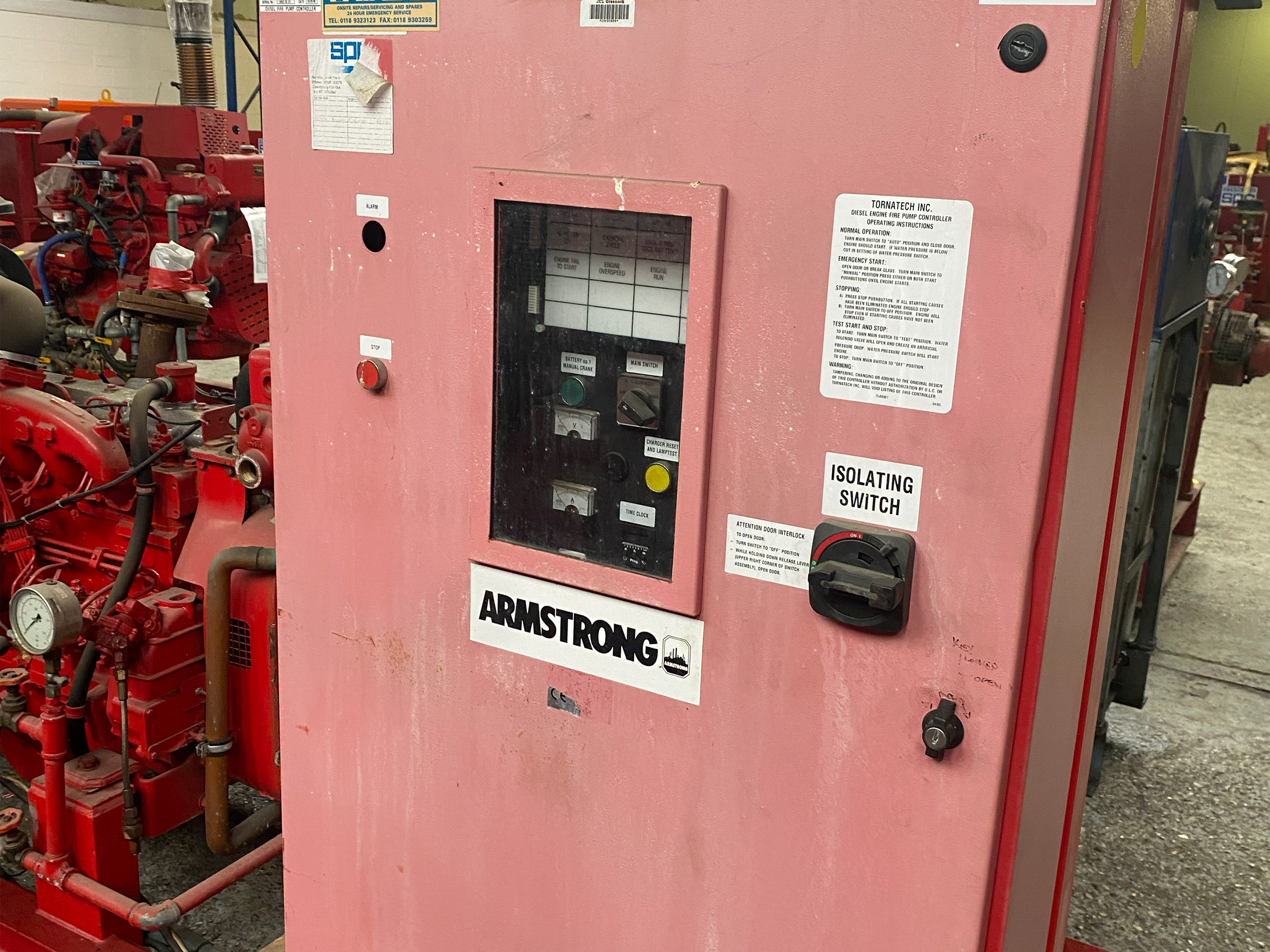 Used Armstrong 4X3X13FM Fire Pump for sale