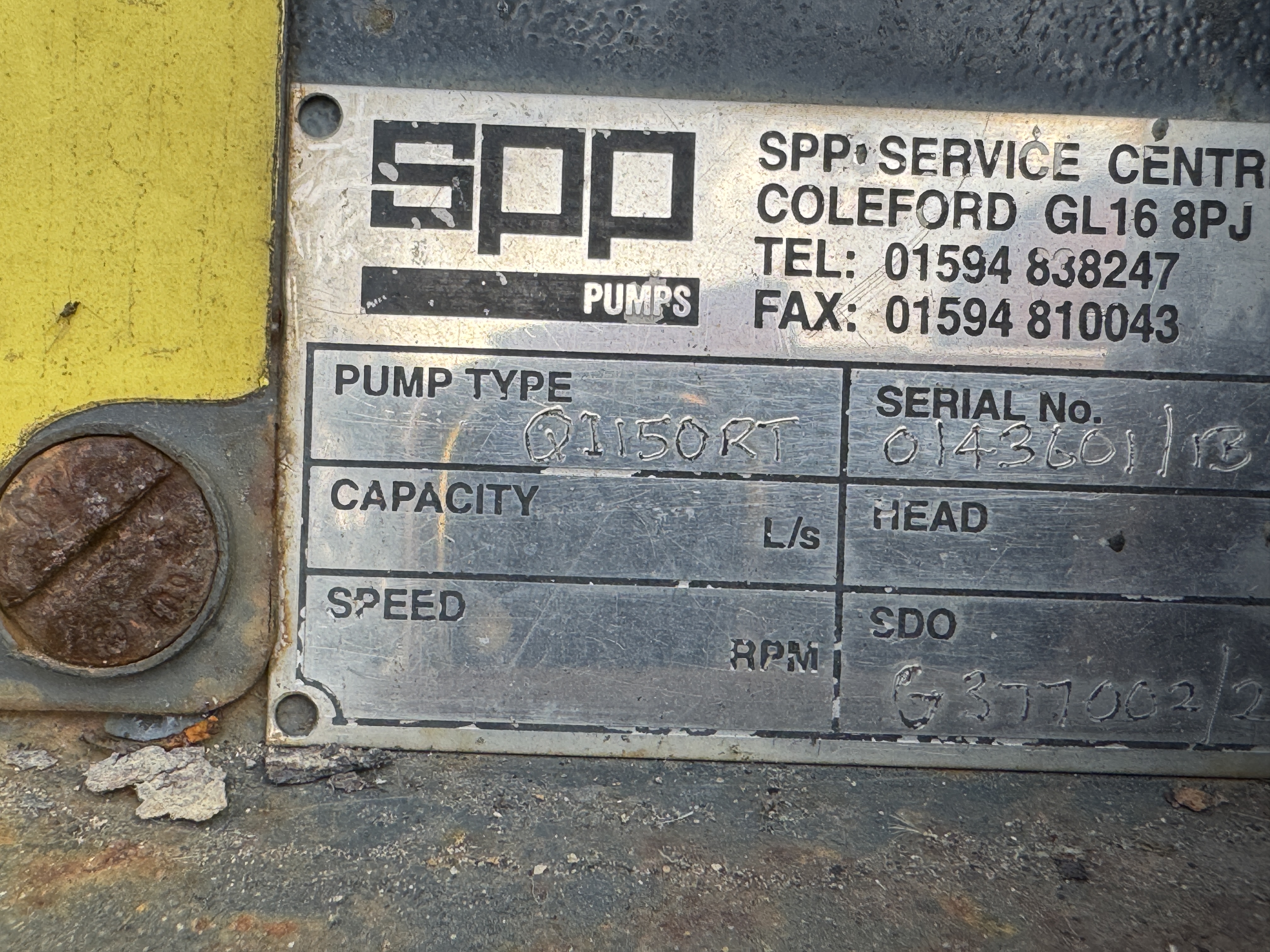 Used SPP QI-150RT Pump XSP6713