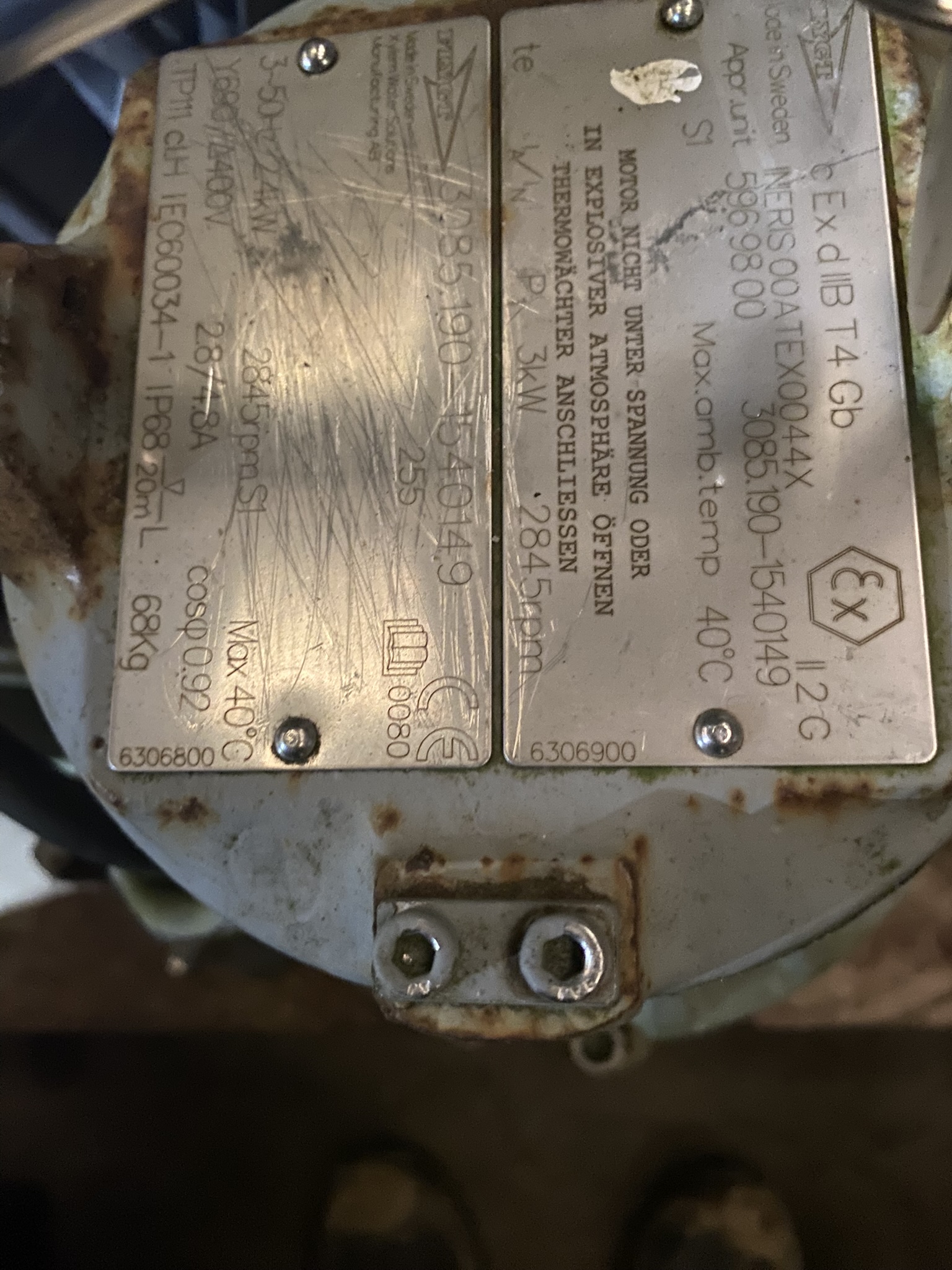 Used Flygt 3085.190 Submersible Pump S1226