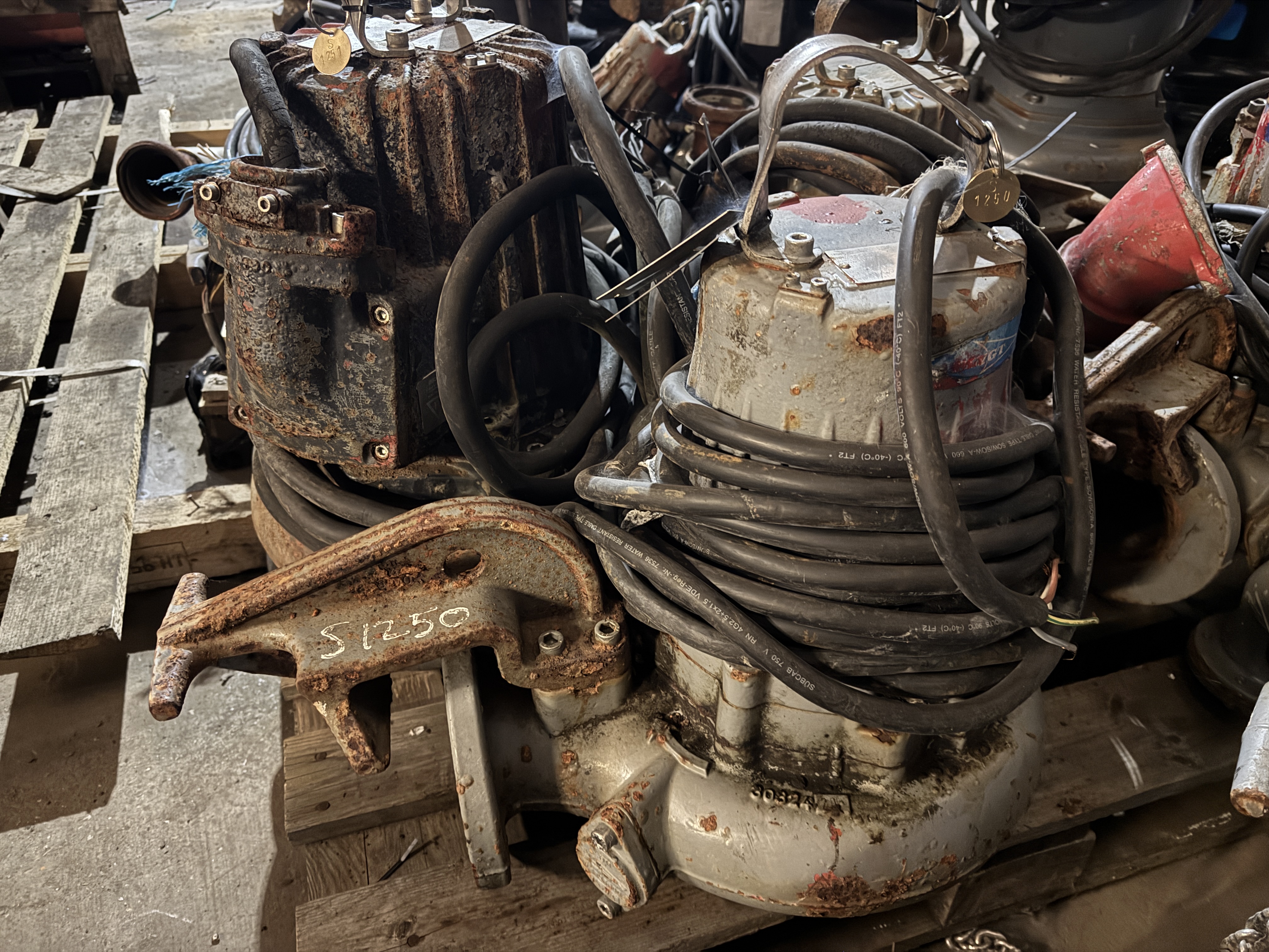 Used Flygt 3102.090 Submersible Pump S1250