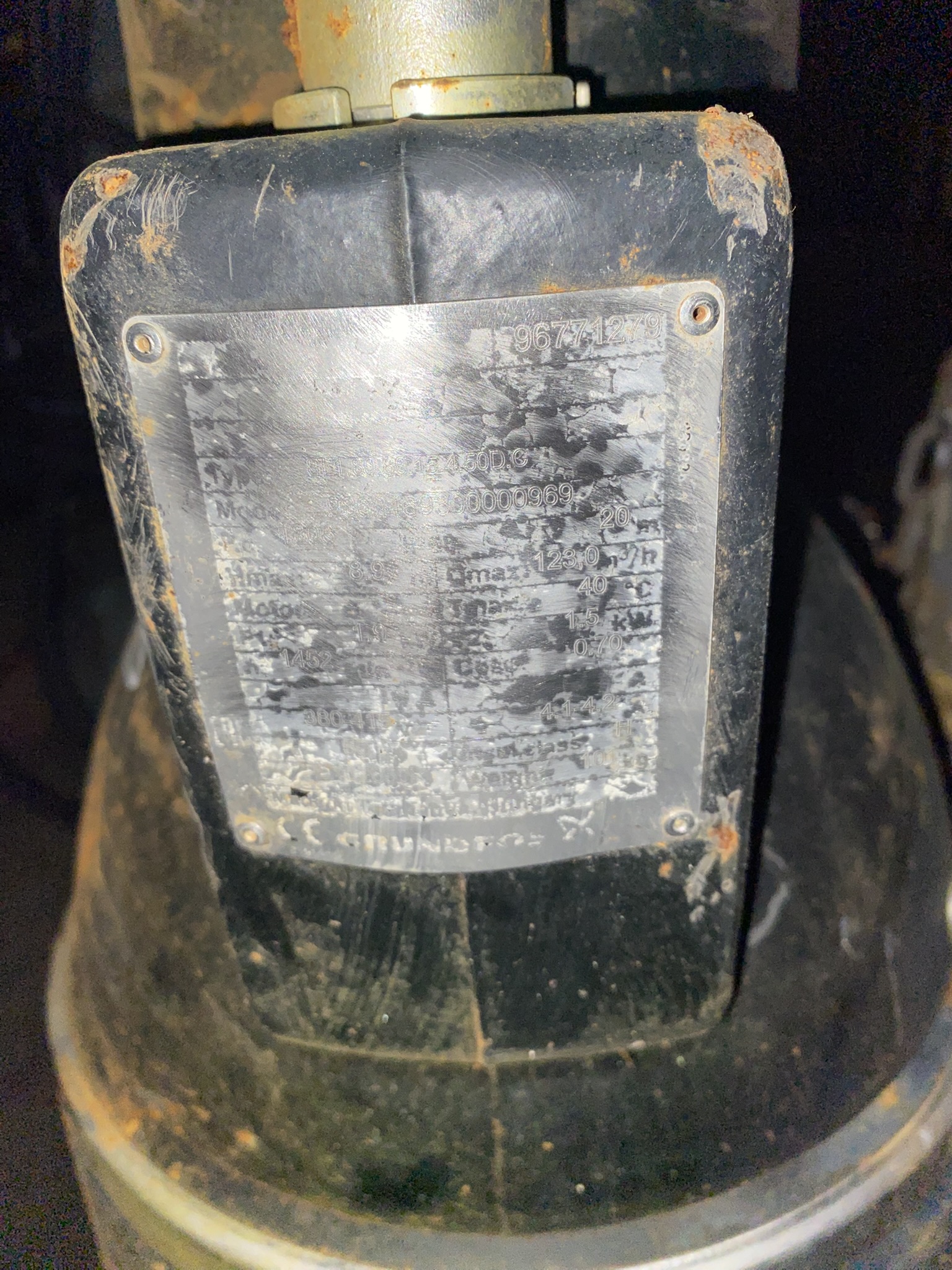 Used Grundfos SL1.80.88.15.4.50D.C Submersible Pump S1256 for sale