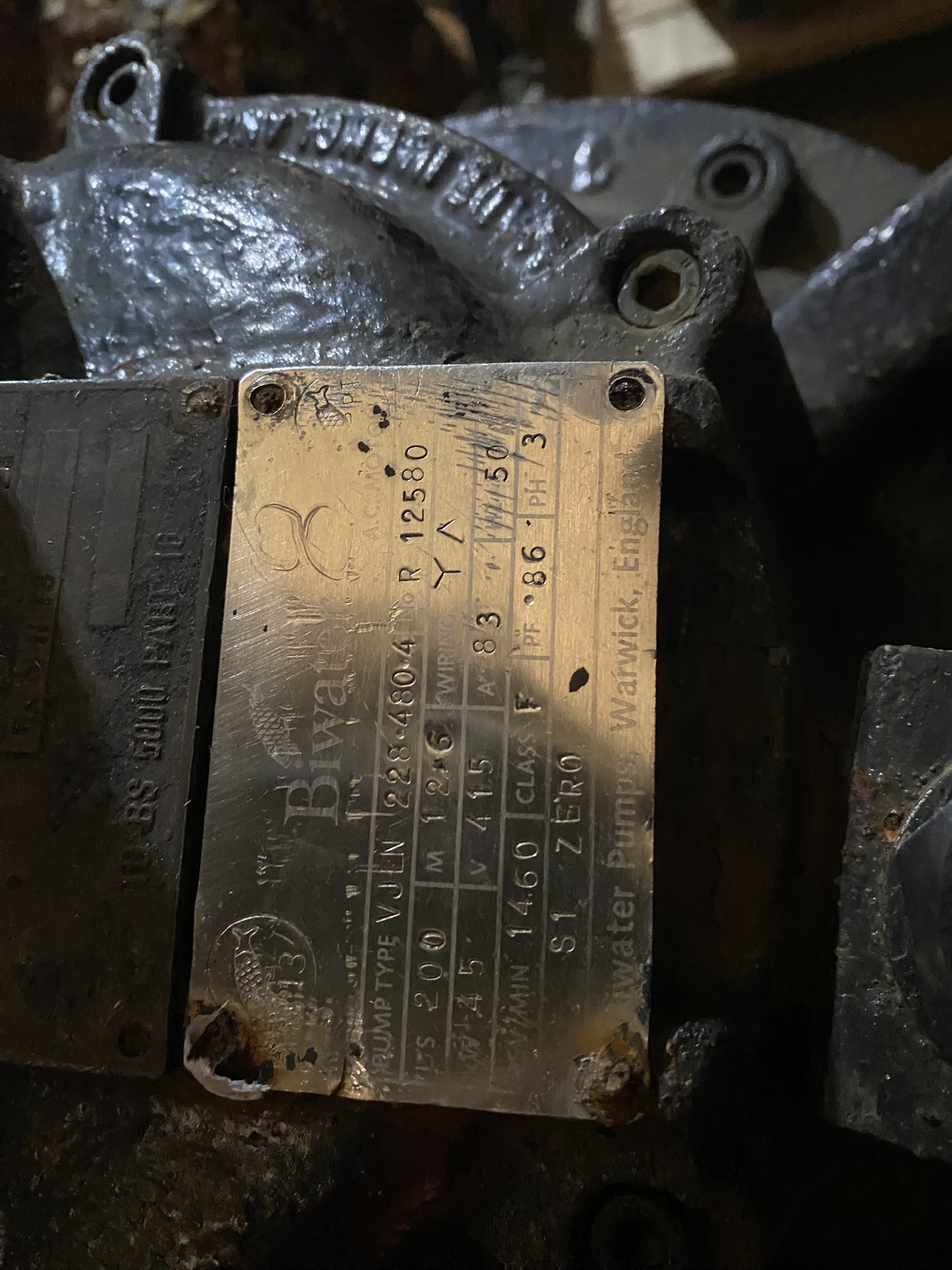 Used Biwater VJLN 228.480.4 Submersible Pump S1231