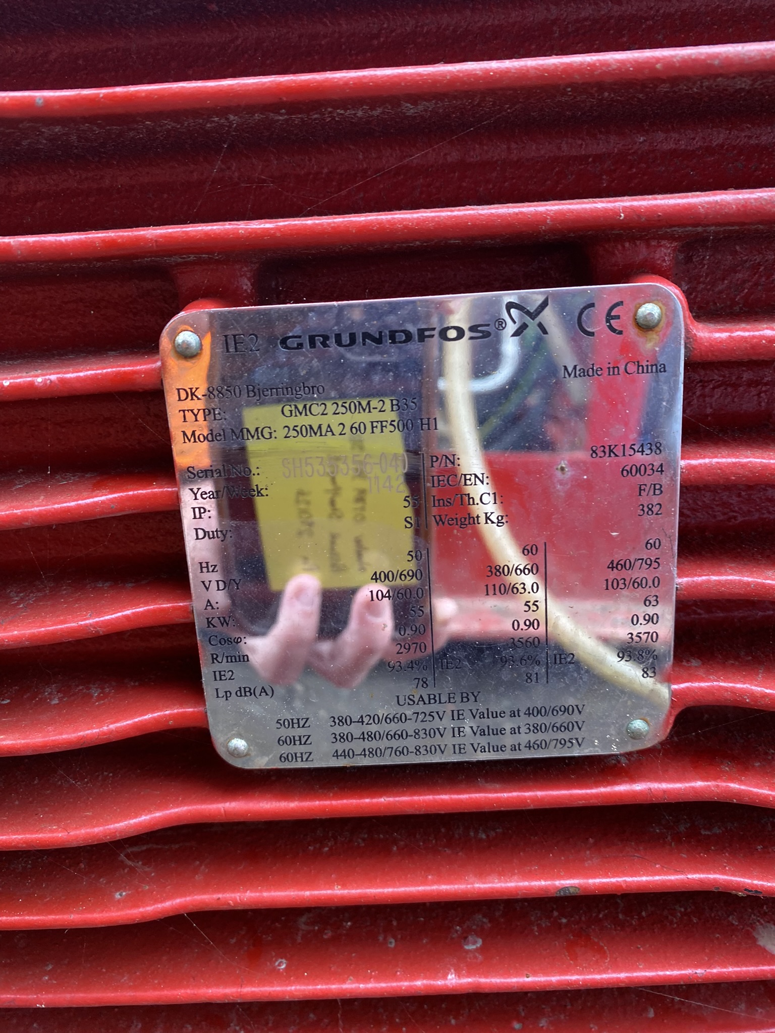 Used Grundfos NB80 250/234A Fire Pump XSP9932 for sale