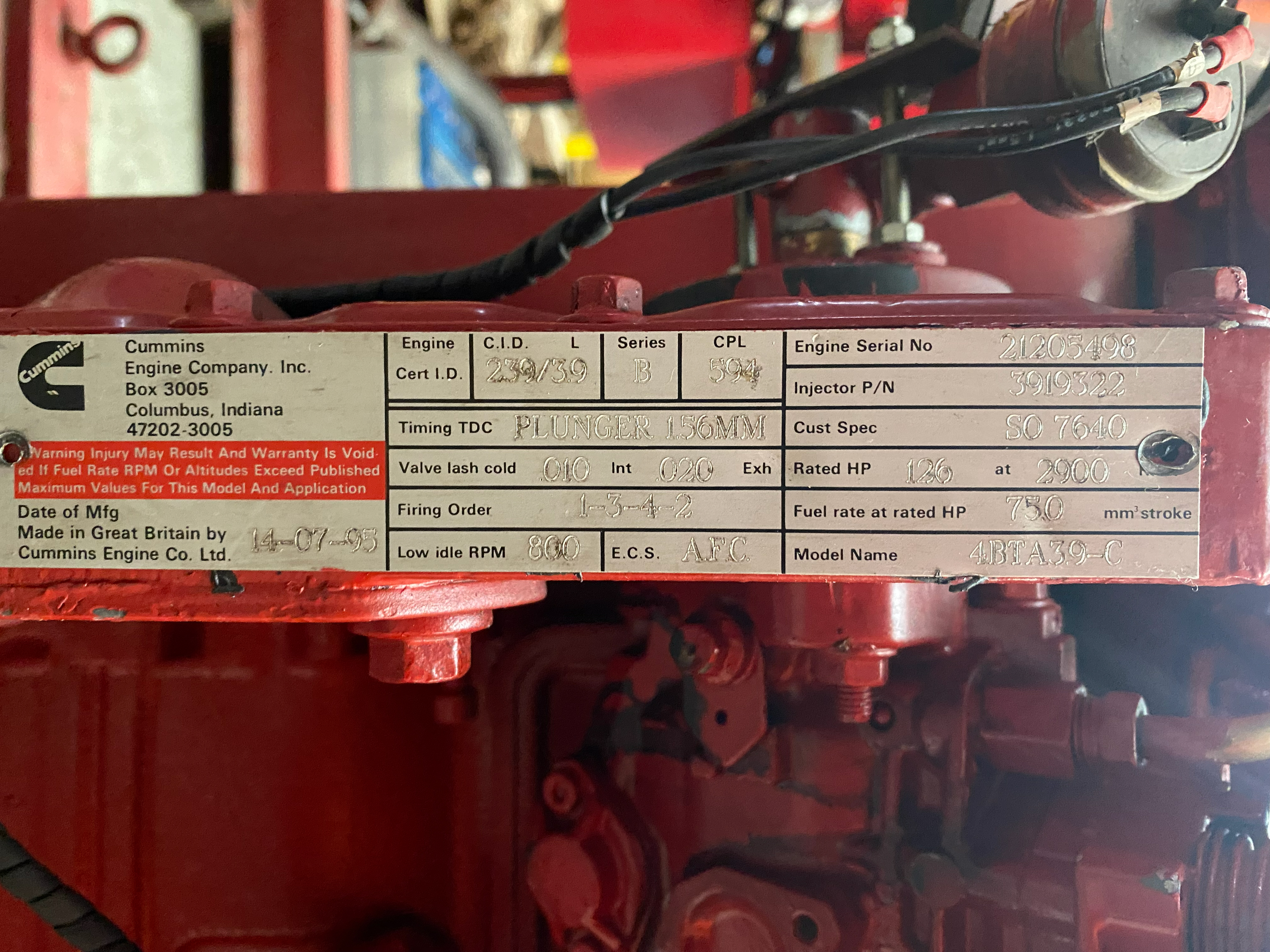 Used Armstrong 6X4X10DLC Fire Pump XSP9594 for sale