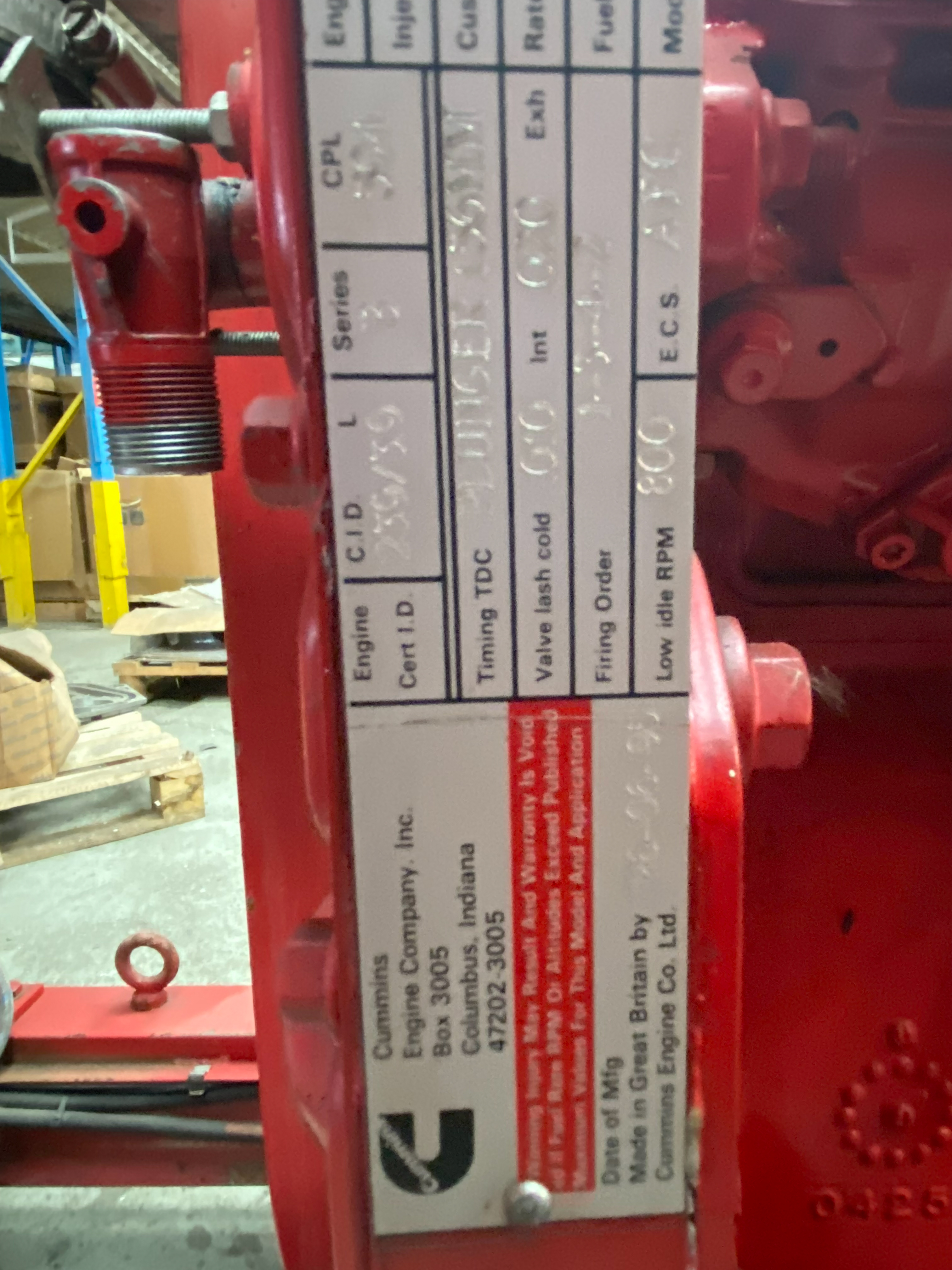 Used Armstrong 6X4X10DLC Fire Pump XSP9595 for sale