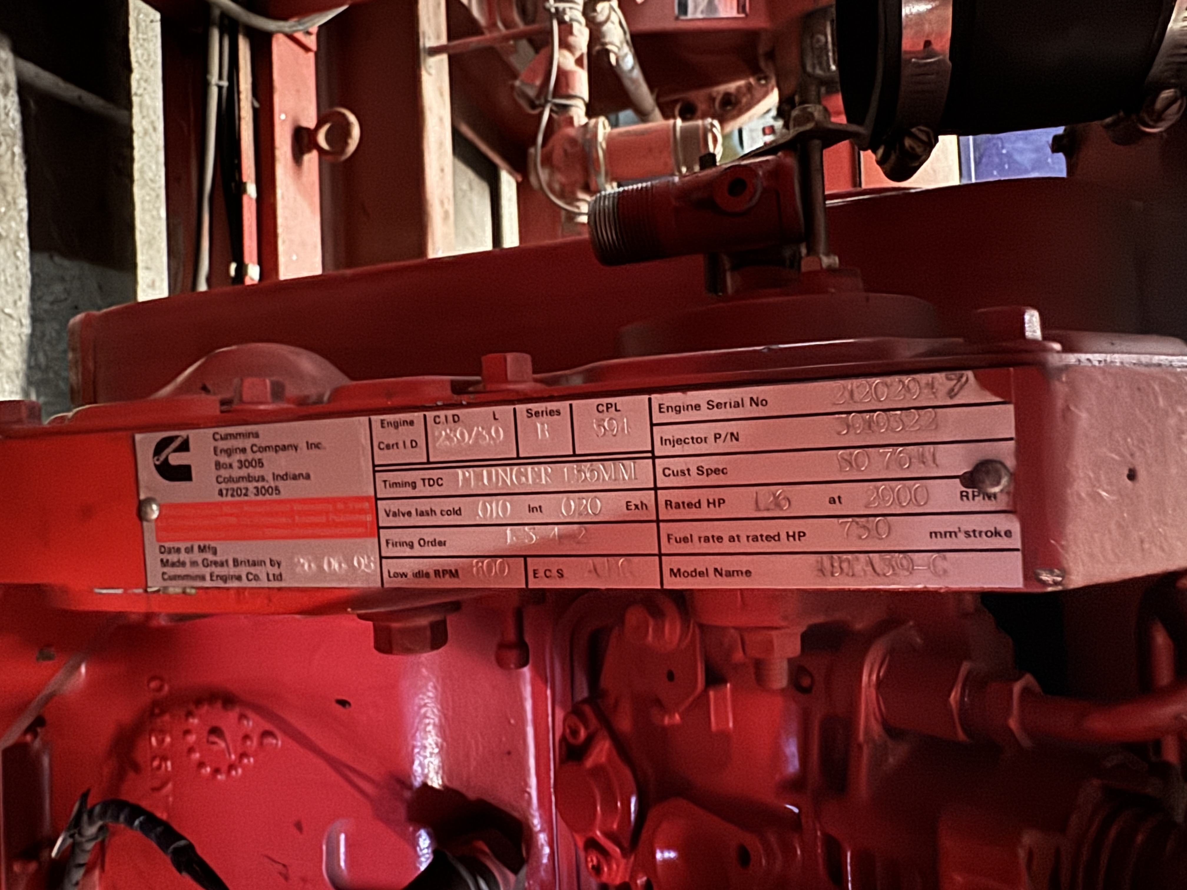 Used Armstrong 6X4X10DLC Fire Pump XSP9595