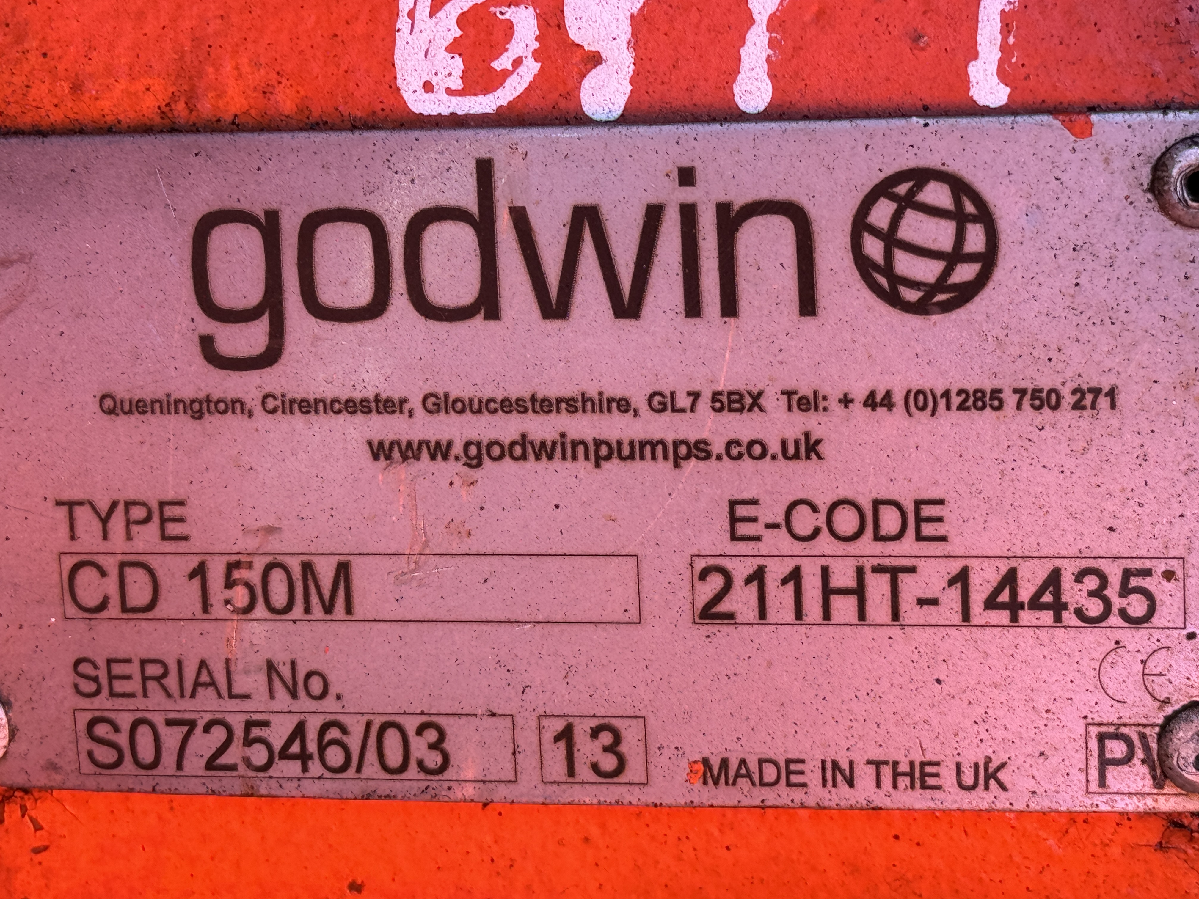 Used Godwin CD150M Pump XSP6717