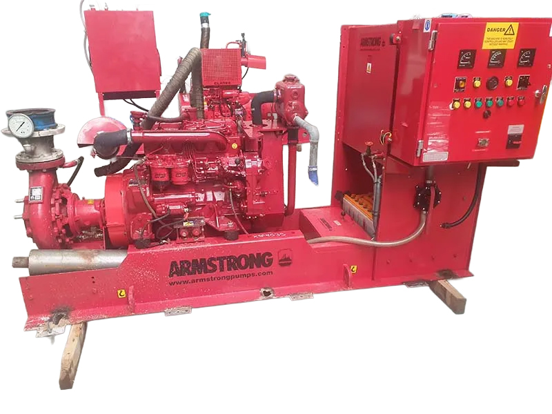 Used Armstrong 6x4x10 DLC LPCB approved fire pump - Stuart Group Ltd