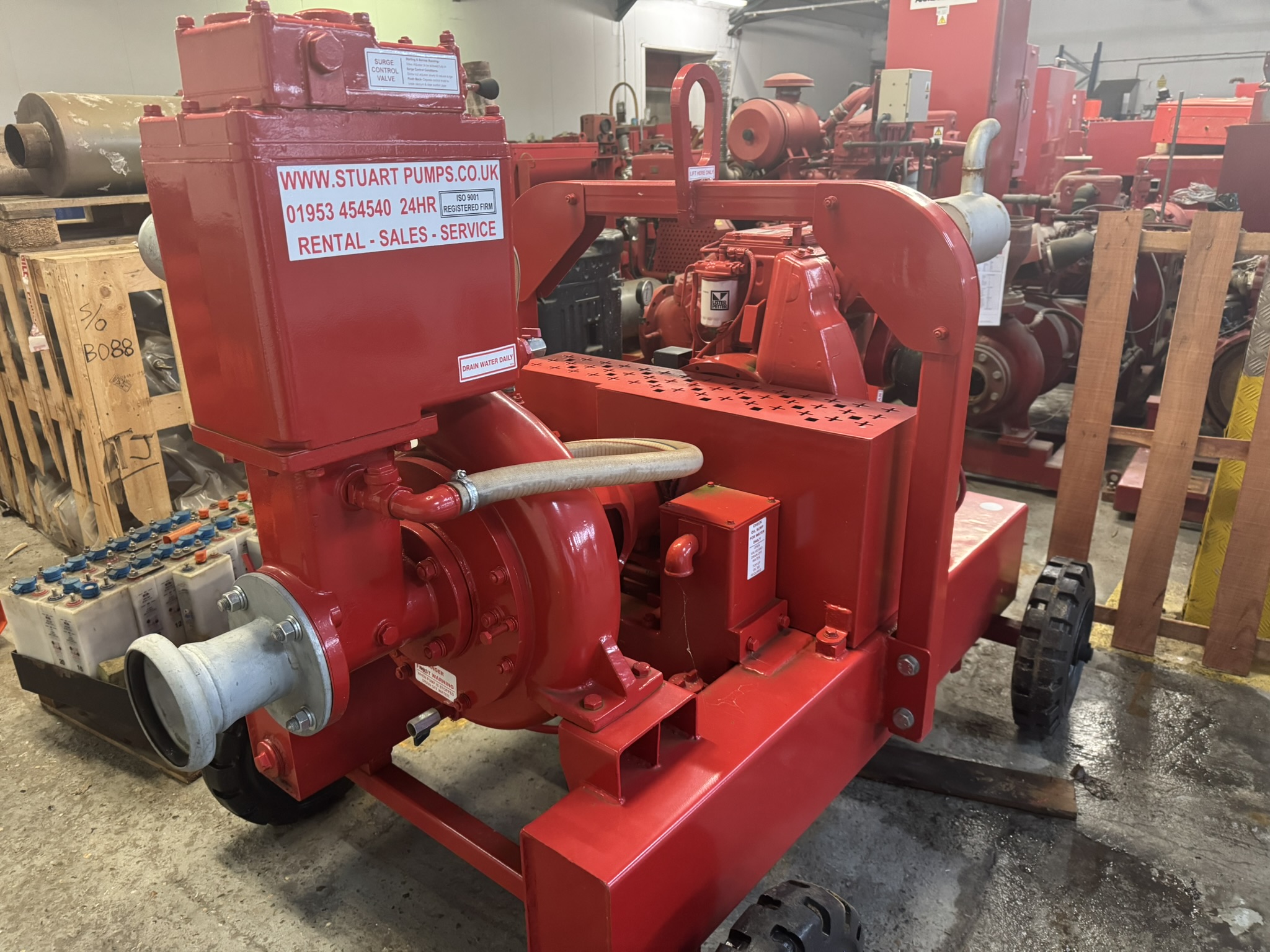 Stuart Pumps SPA100M 4" high performance diesel driven pump