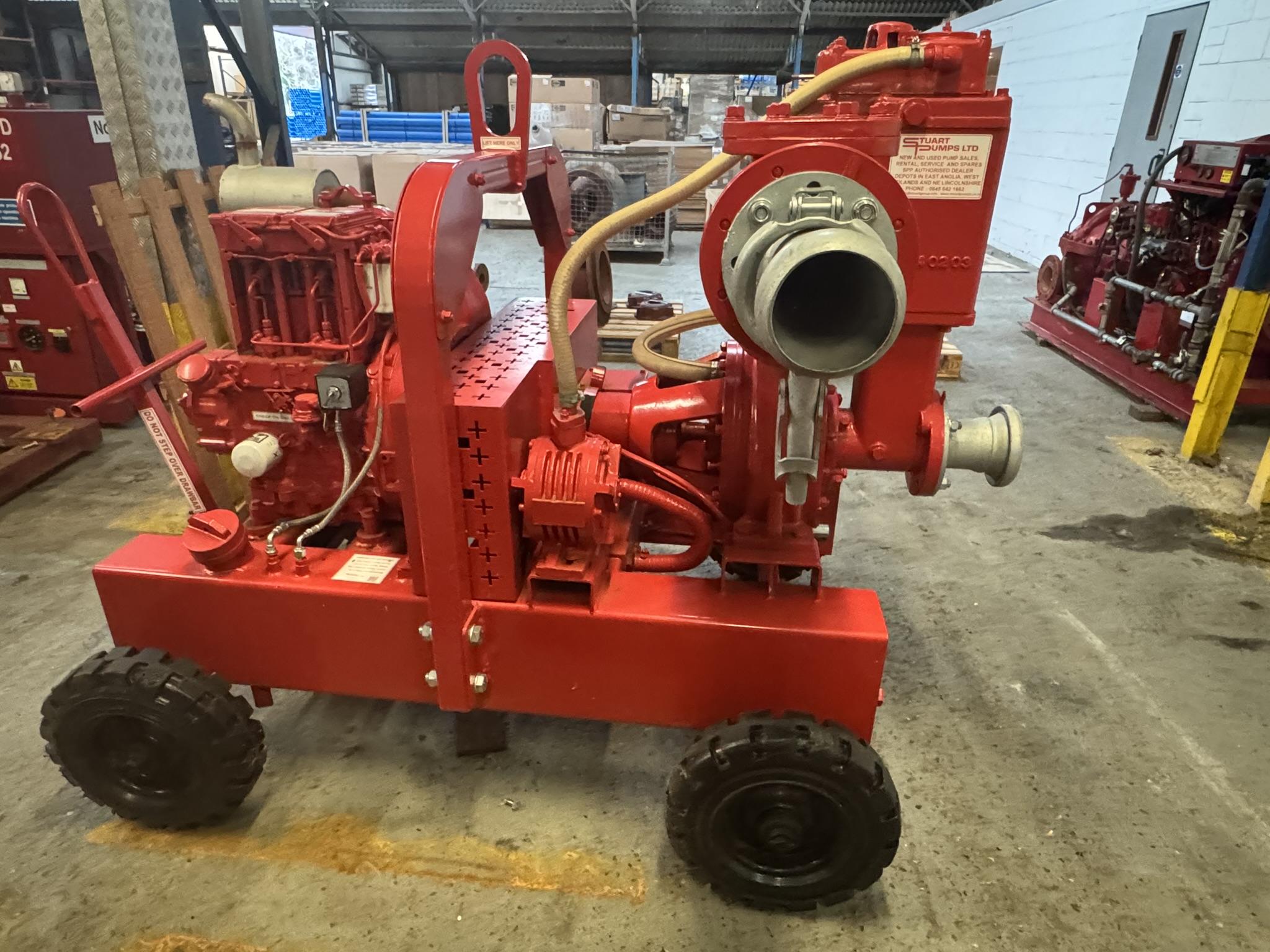 Stuart Pumps SPA100M 4" high performance diesel driven pump